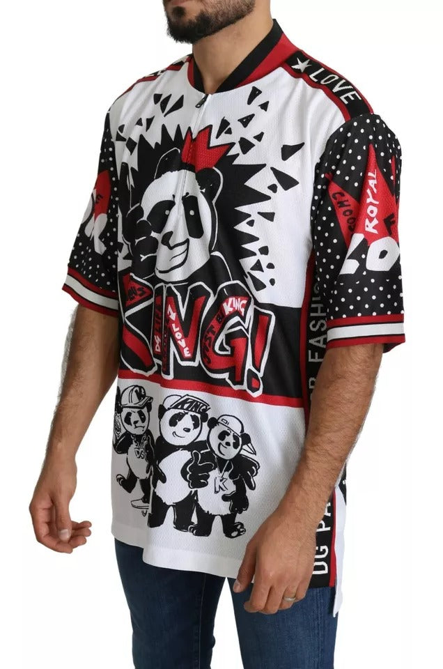 Полиестерна тениска Dolce & Gabbana White King Panda