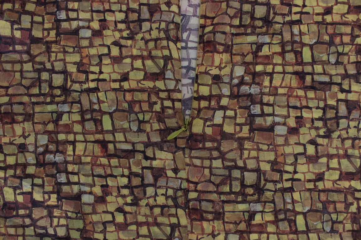 Копринена блуза Dolce & Gabbana със сицилианска мозайка