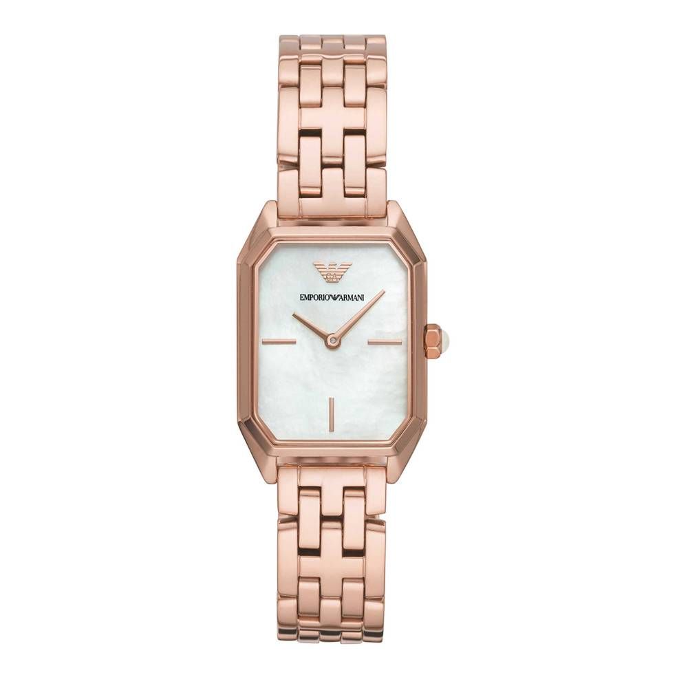 Стоманен часовник от розово злато Emporio Armani