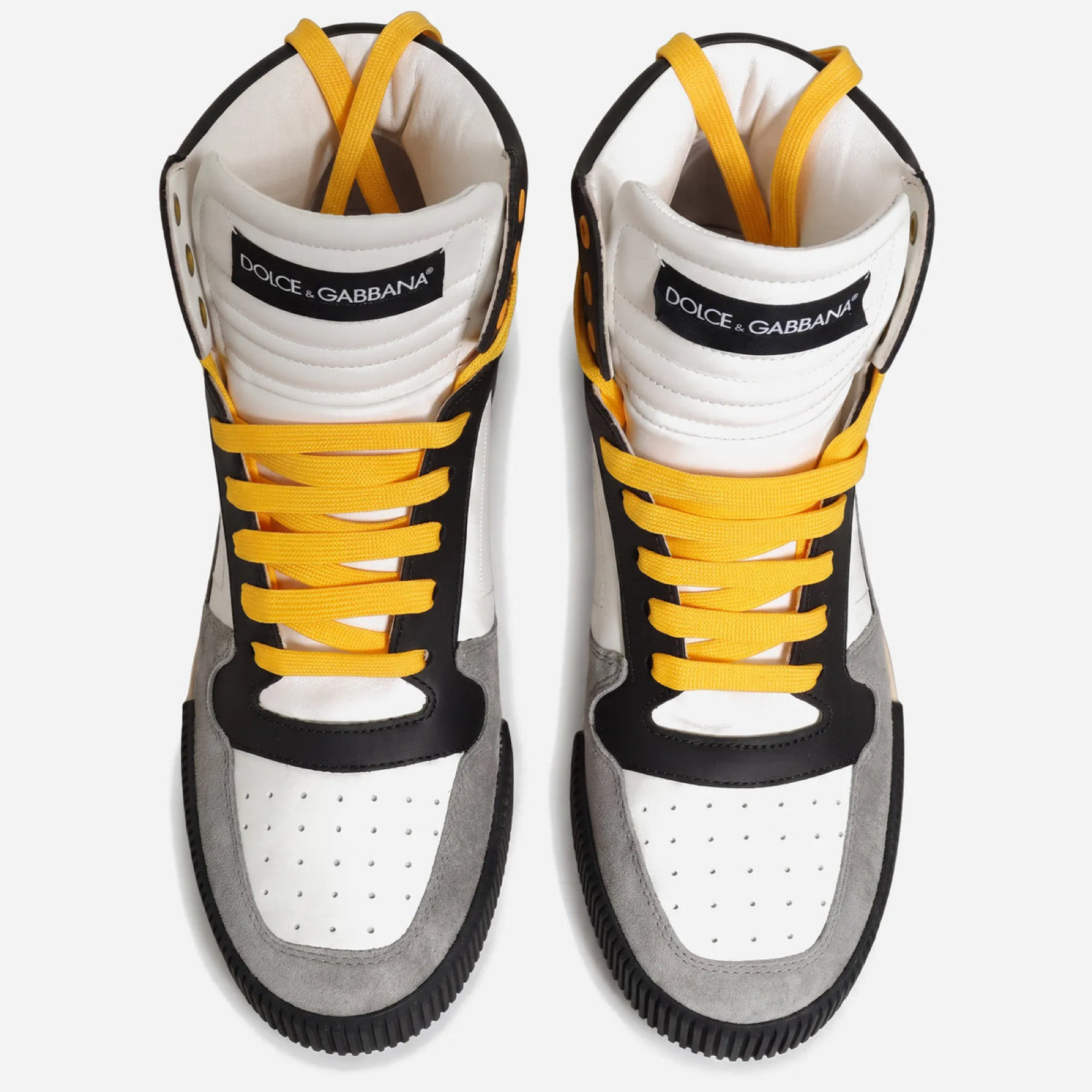 Dolce & Gabbana Milano 1984 Men High Top Sneakers Top View