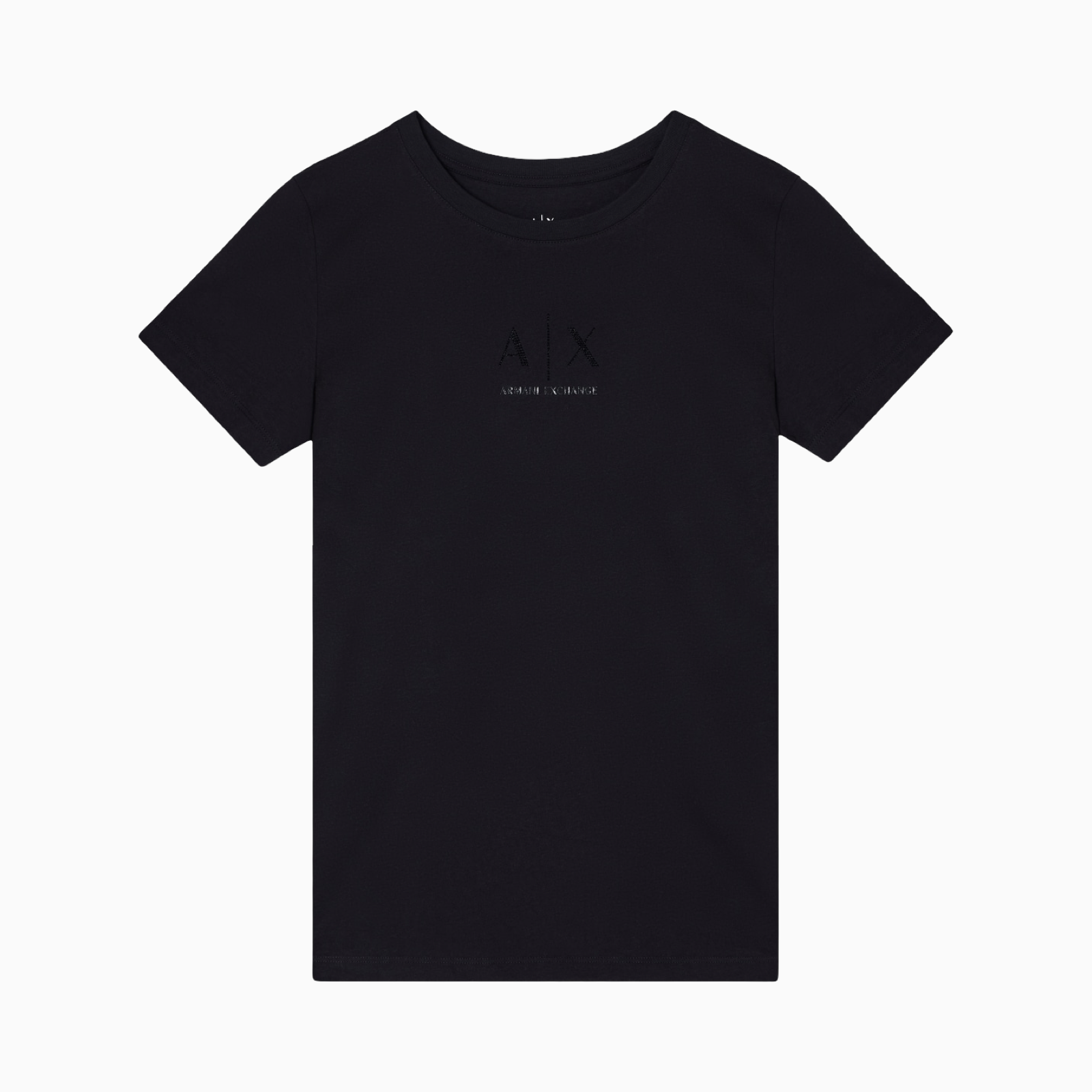 Дамска черна тениска Armani Exchange Women T-shirt XW001459 AF10356 Front View