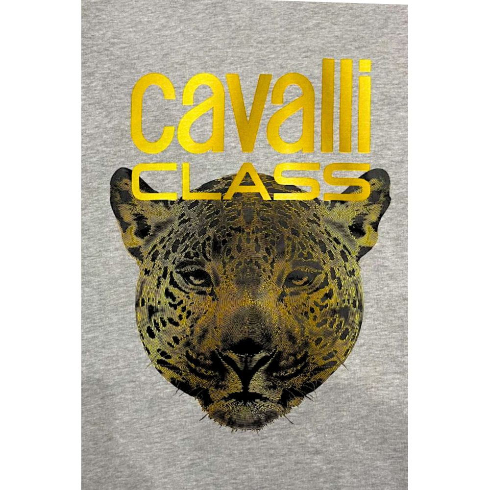 Сив полиестерен пуловер Cavalli Class