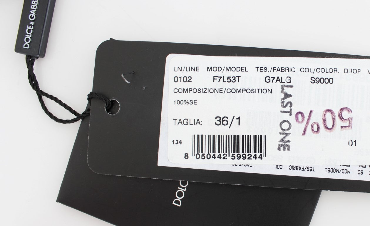 Елегантна копринена блуза със средновековен принт Dolce & Gabbana