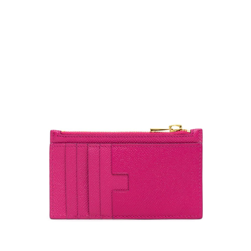 Кожен портфейл Tom Ford Fuchsia