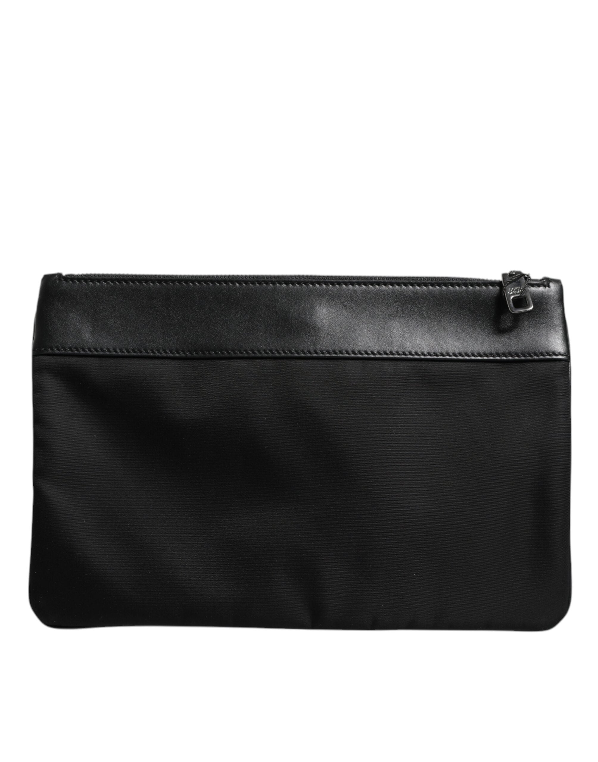 Dolce & Gabbana Multicolor Leopard Jacquard Logo Plaque Мъжка чантичка