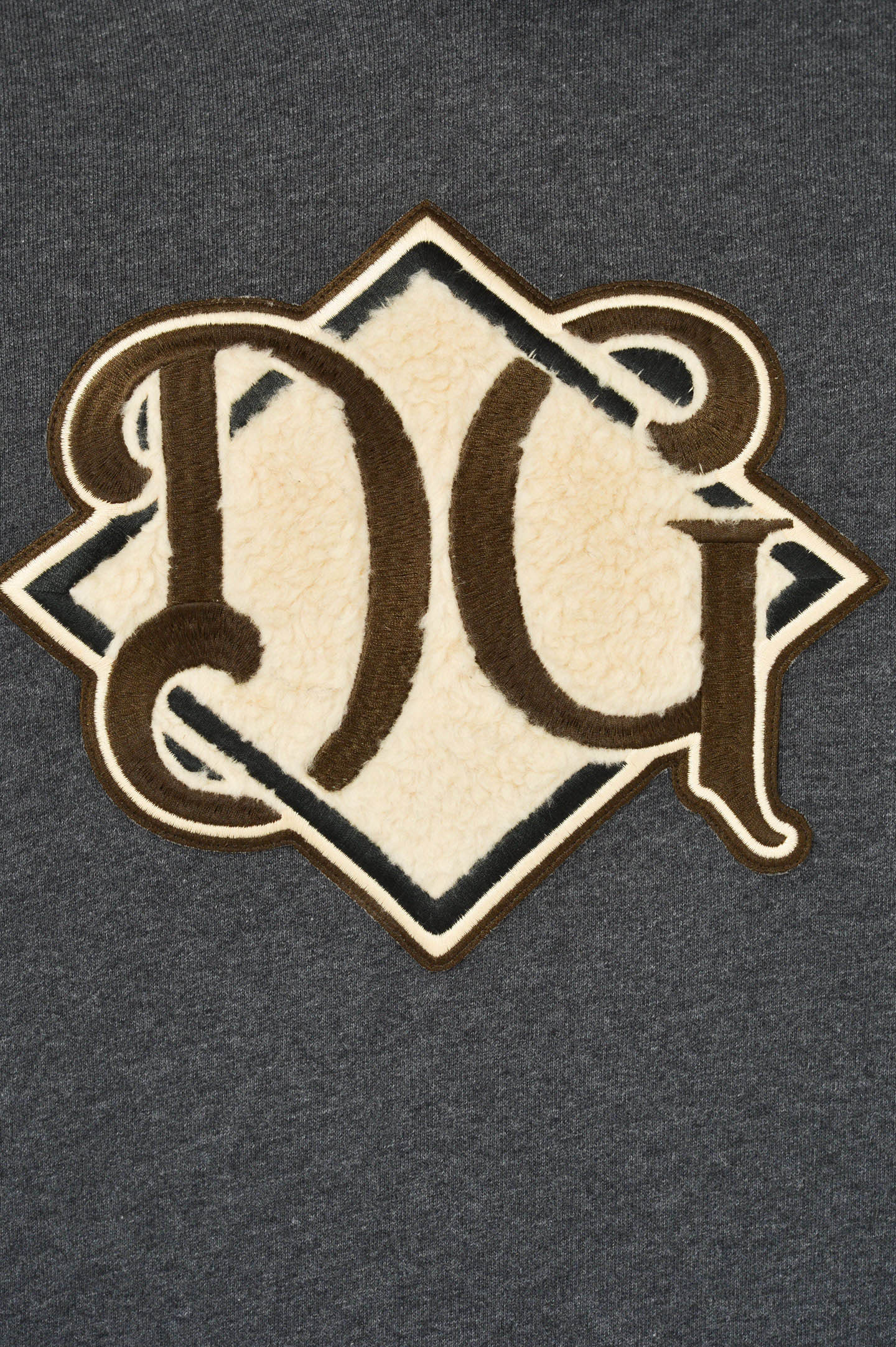 Мъжки памучен суичър худи в сиво DOLCE & GABBANA Men Cotton Grey Sweatshirt