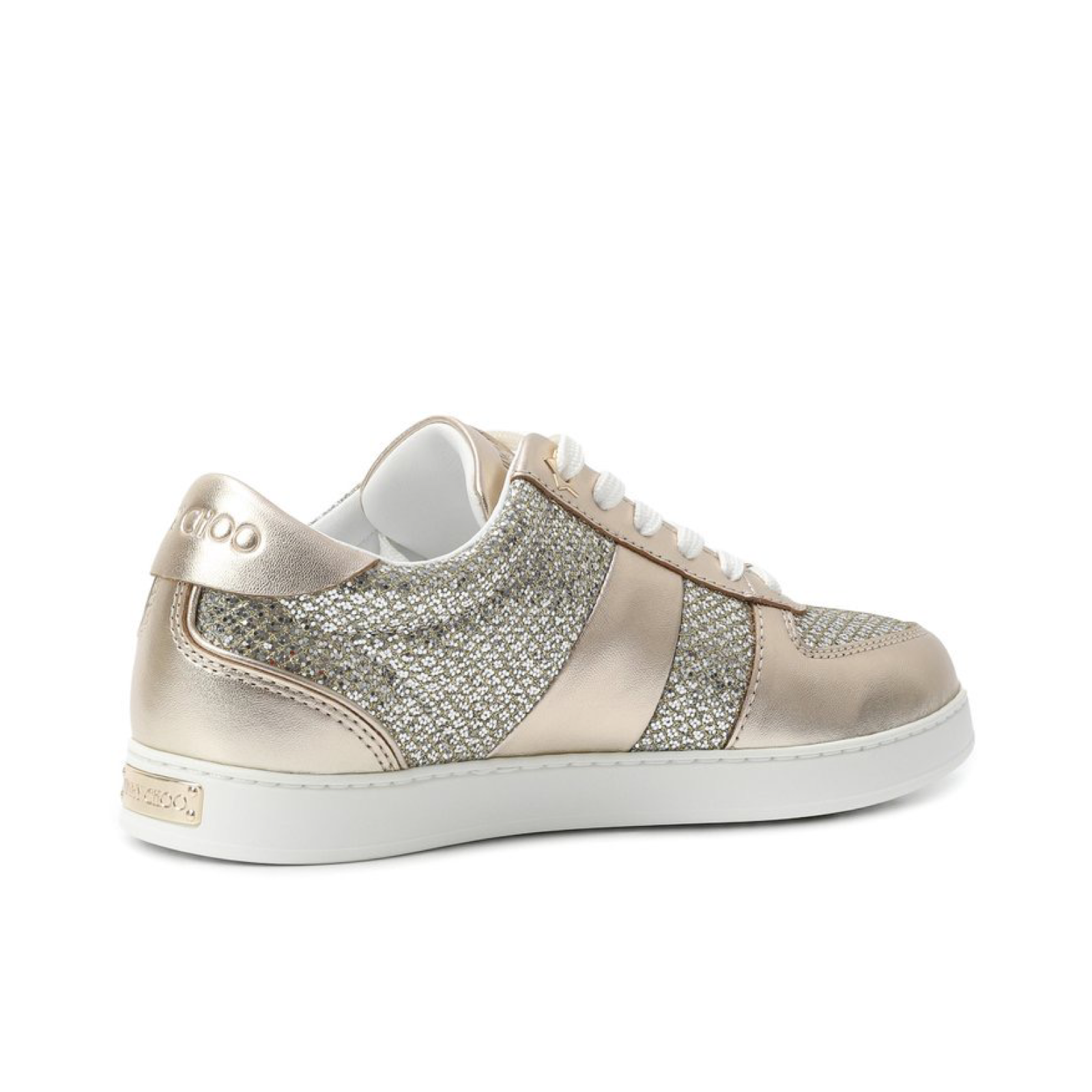 Jimmy Choo Teri Women Sneakers TERIOMGG CHAMPAGNE Medial View