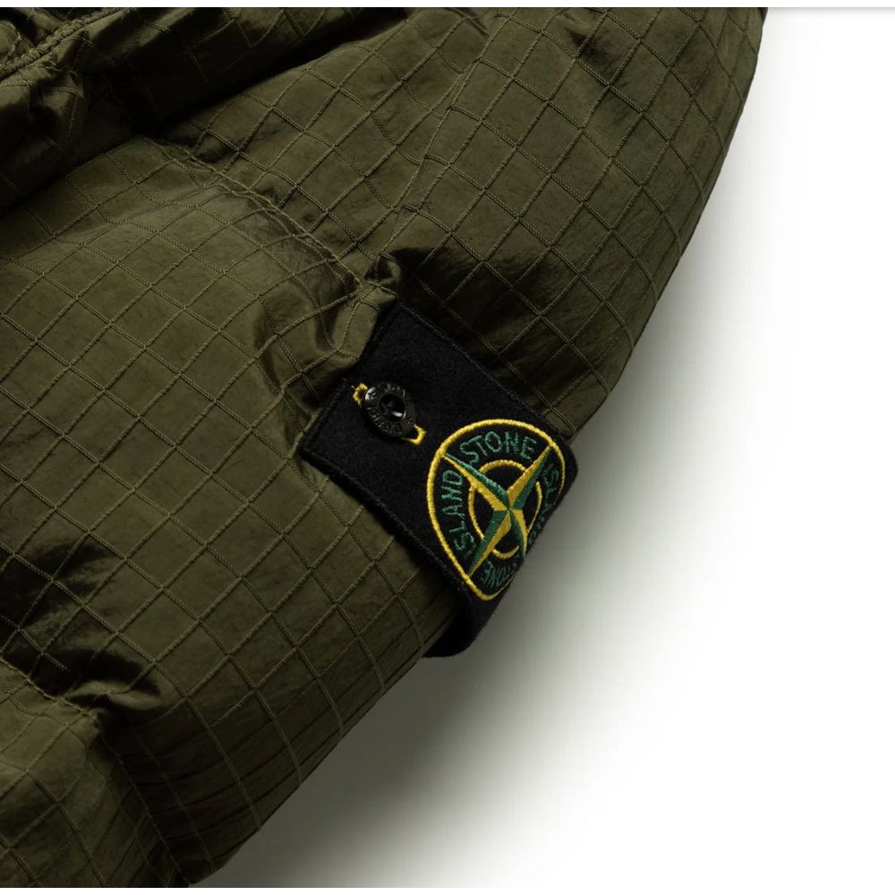 Зелено найлоново яке Stone Island