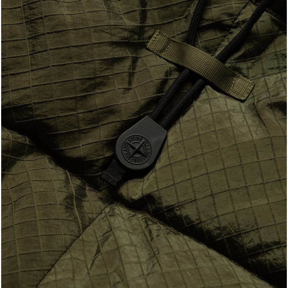 Зелено найлоново яке Stone Island
