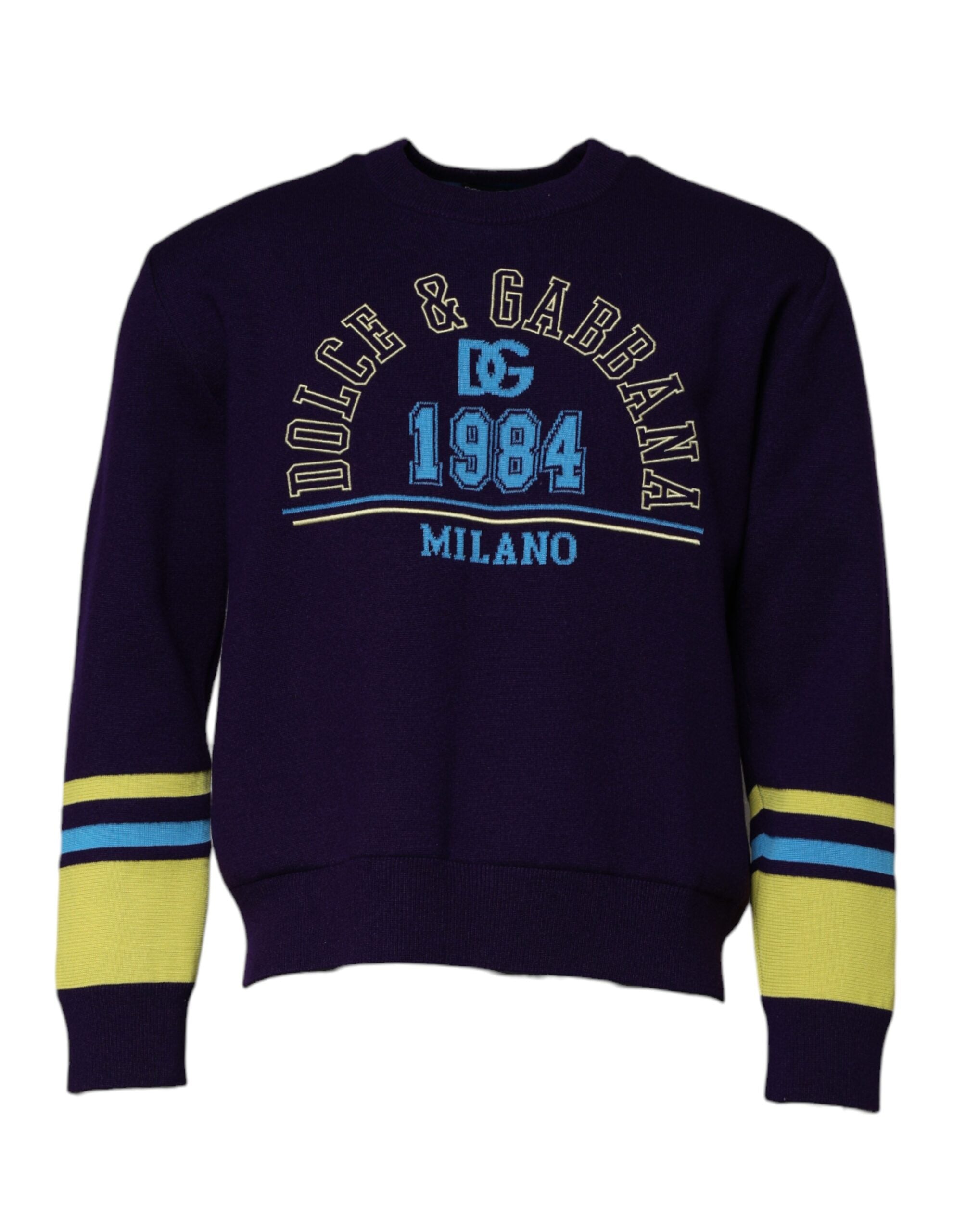 Dolce & Gabbana Blue 1984 Milano суитшърт с деколте