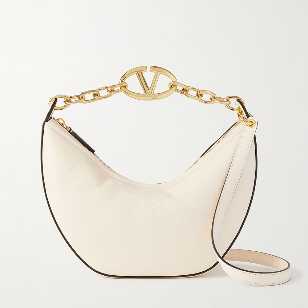 Дамска чанта Women’s shoulder hobo bag VALENTINO GARAVANI ZW2B0Q42JDK098 Ivory front view