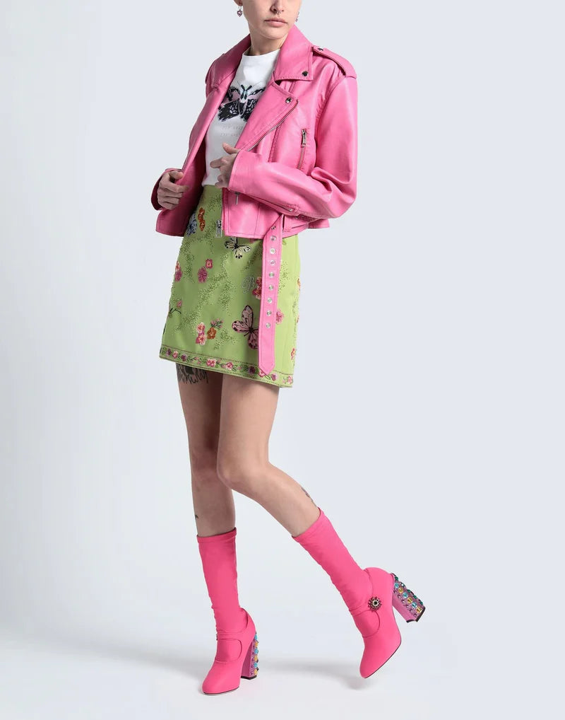 Дамски луксозни розови боти с чорап и кристали DOLCE & GABBANA
Women’s Pink Nylon Crystal Vally Socks Boots