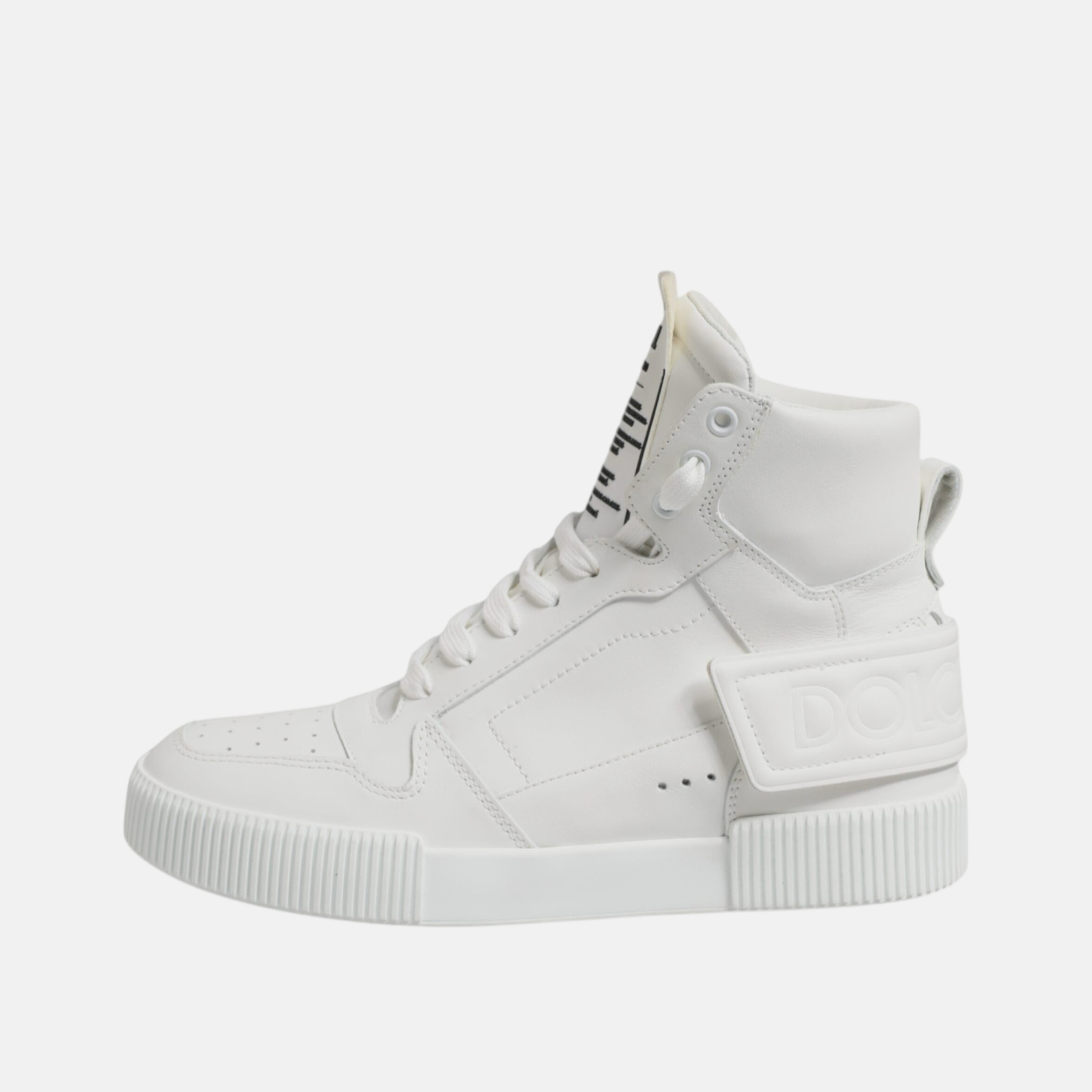 Мъжки бели високи кецове Dolce & Gabbana Miami DNA High Top Men Sneakers