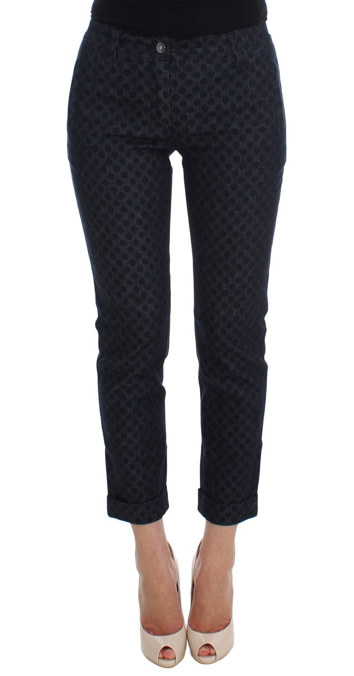 Dolce & Gabbana Chic Pola Dotted Capris Jeans