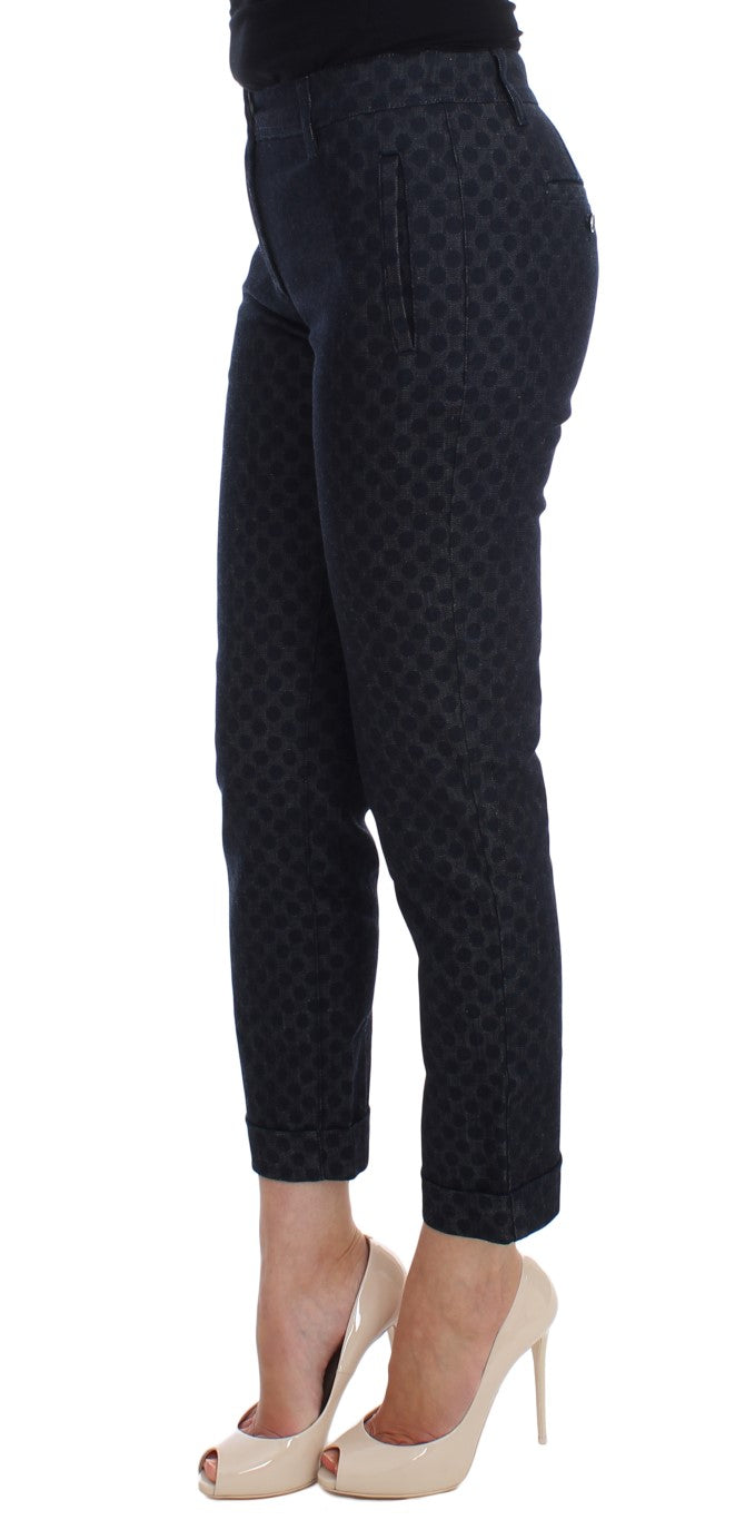 Dolce & Gabbana Chic Pola Dotted Capris Jeans
