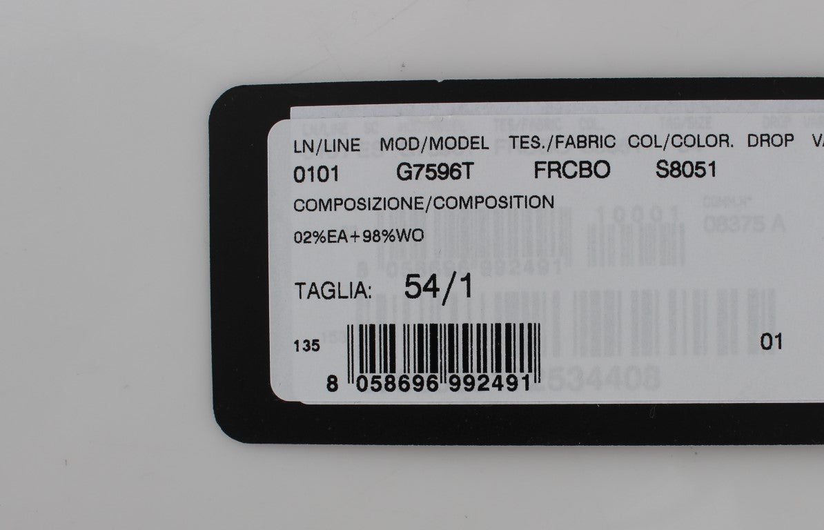 Елегантна вълнена жилетка на сиви райета Dolce & Gabbana