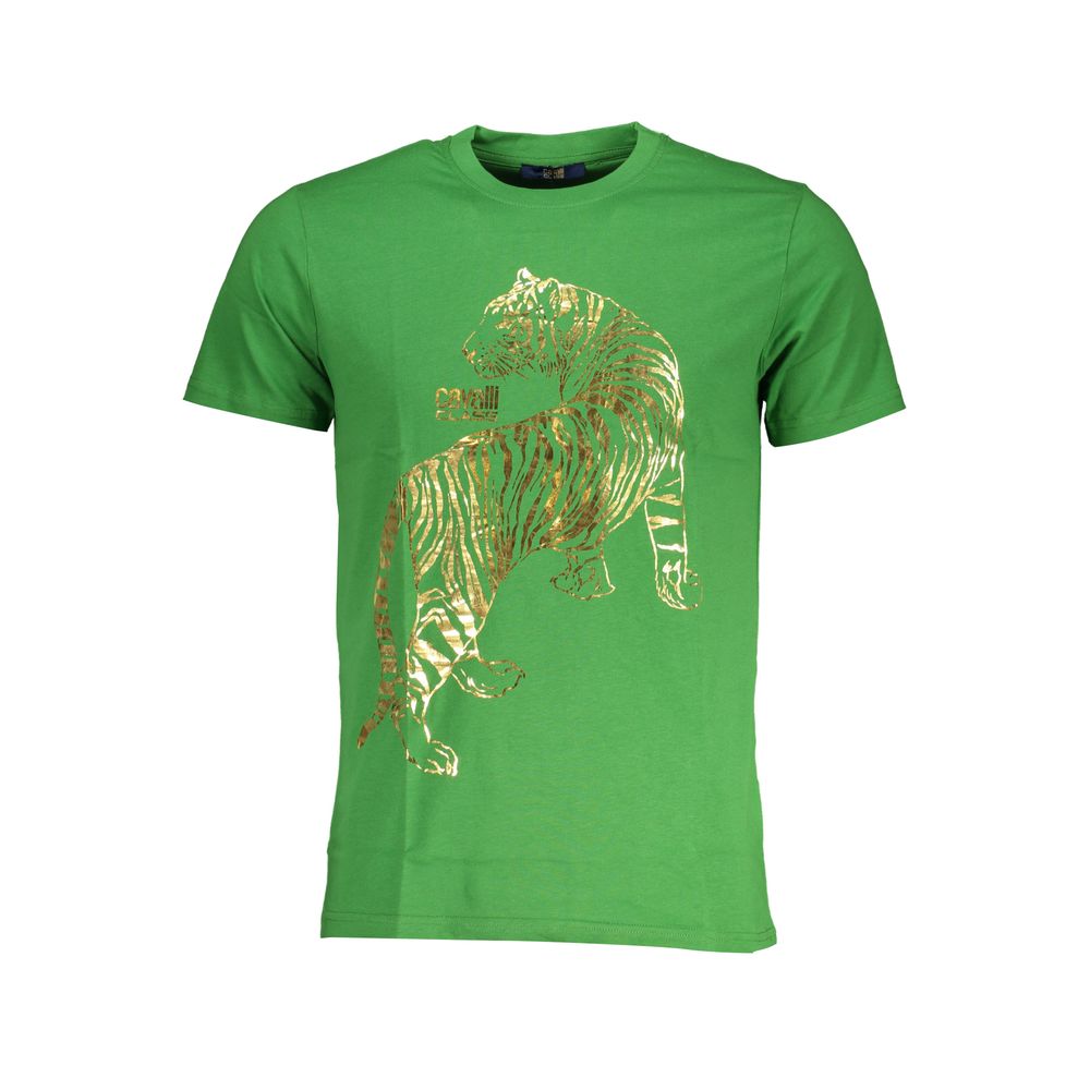 Мъжка тениска Men's t-shirt Cavalli Class
QXT62TJD060 07334 Green front view