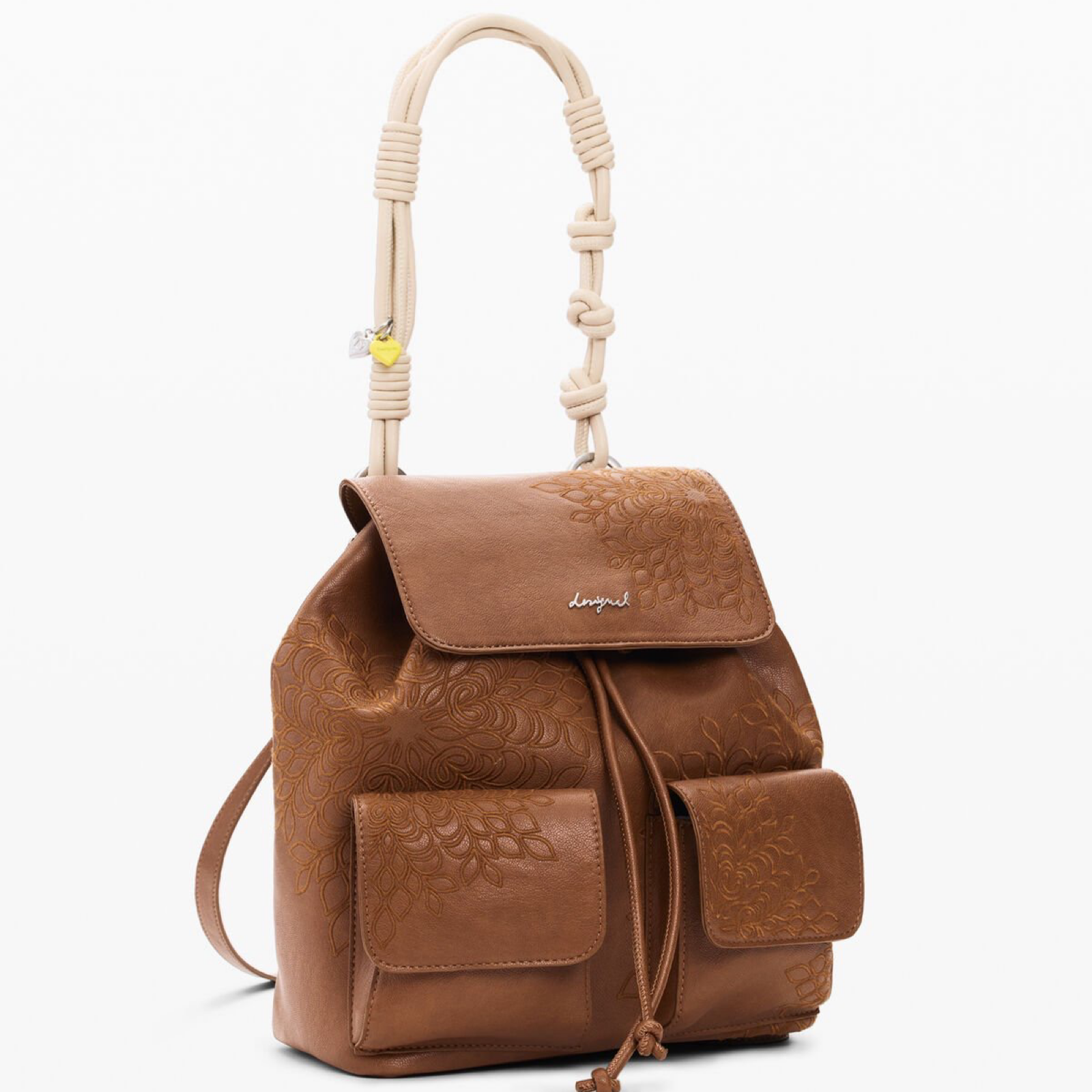 Дамска кафява раница Desigual Women Rucksack 26SAKP39 6011U Side View