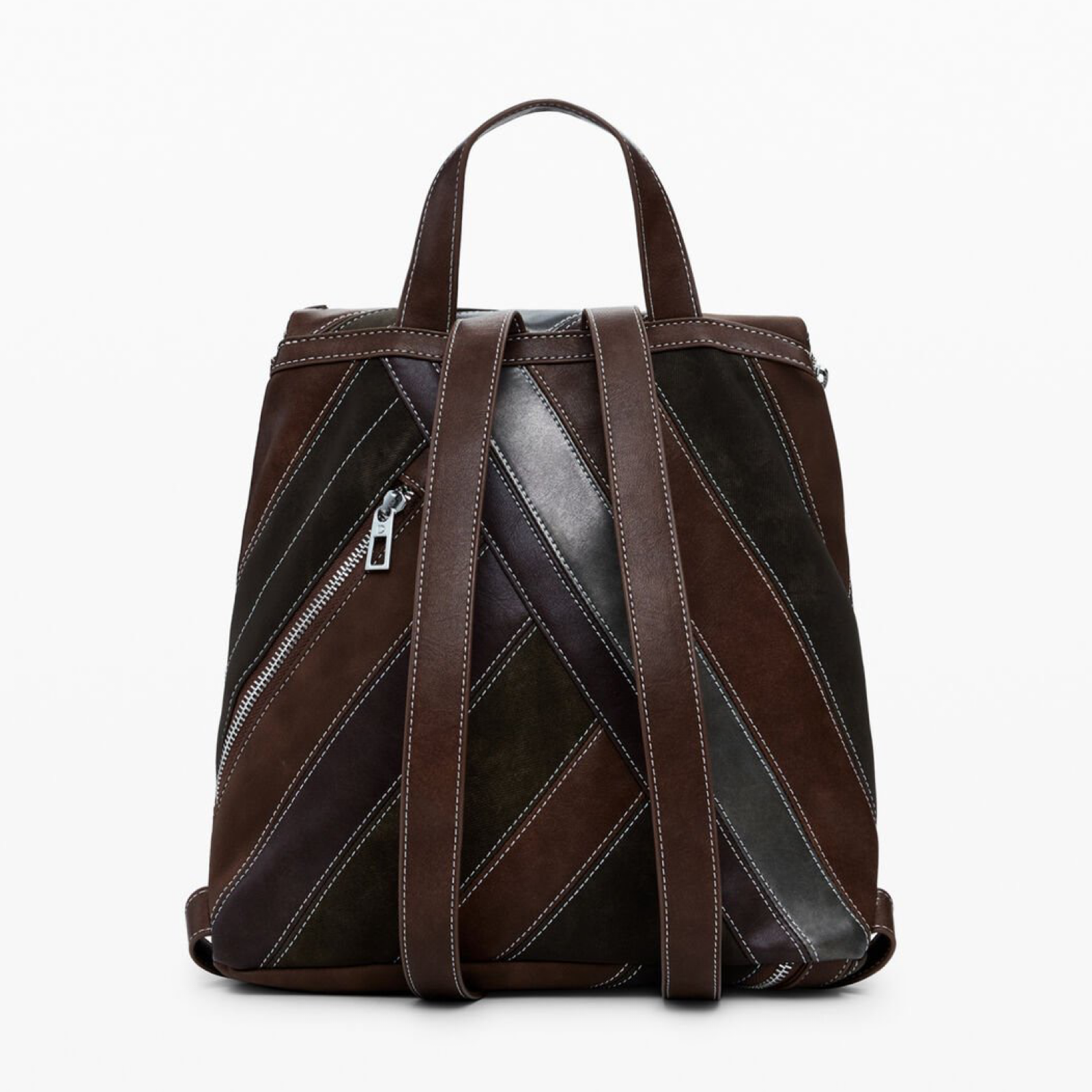 Дамска кафява раница Desigual Women Rucksack 25WAKP26 6075U Back View