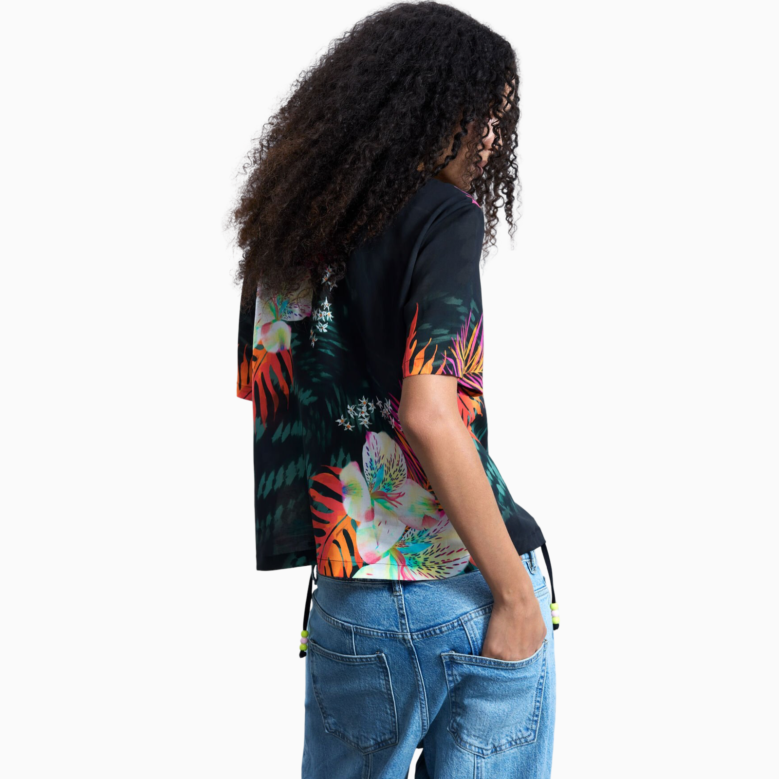 Дамска риза Desigual Women Shirt 26SWCW36 2000 Back View