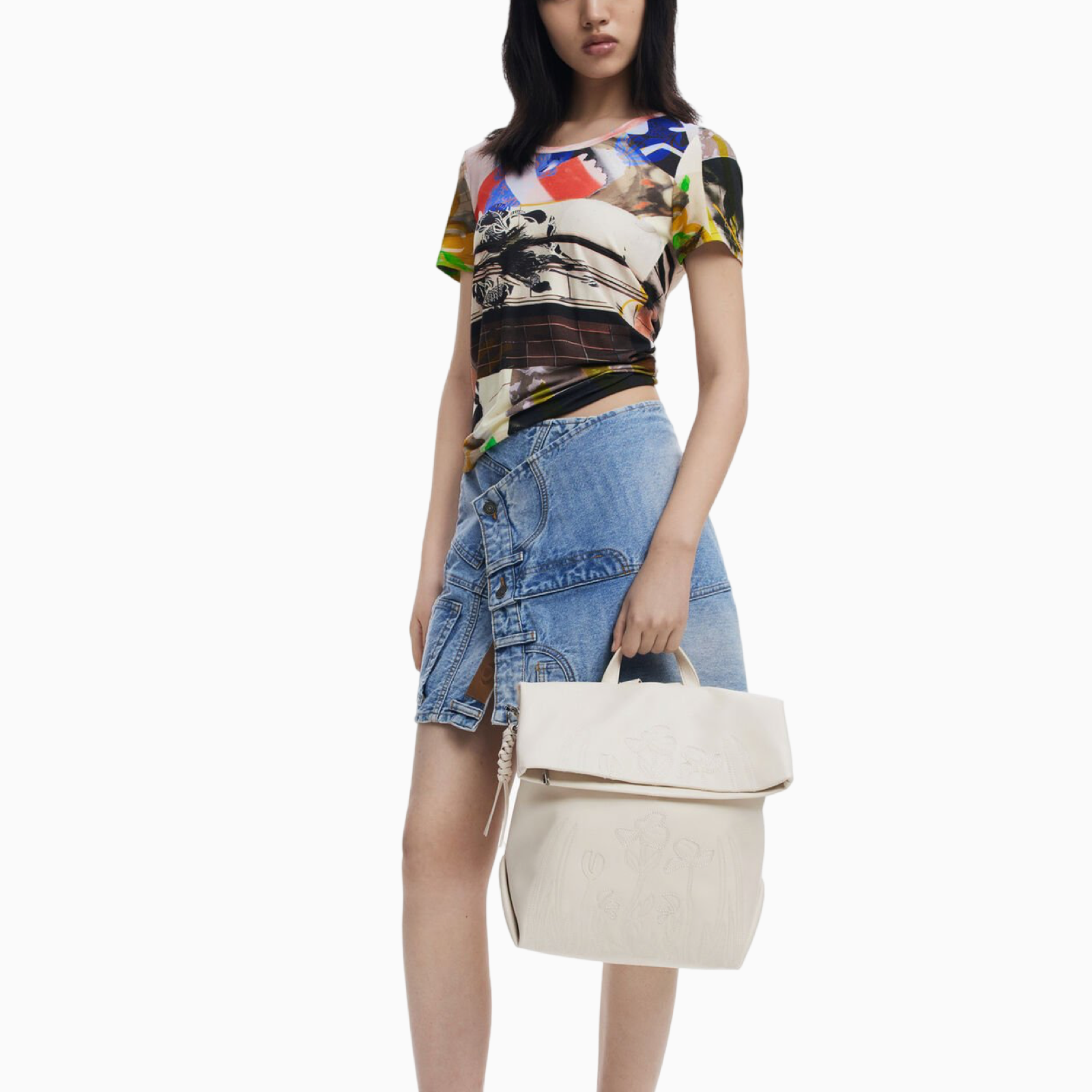 Дамска бяла раница Desigual 25SAKP29
