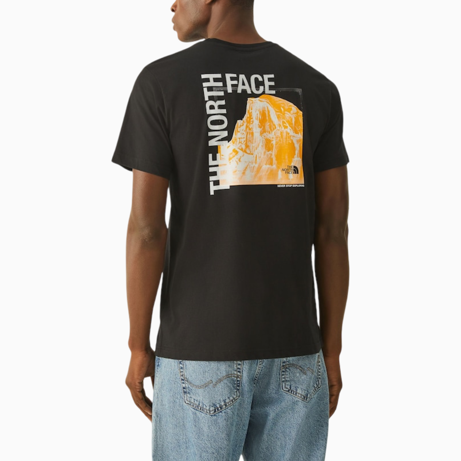 Мъжка черна тениска The North Face Men T-shirt NF0A8GV0 Back View