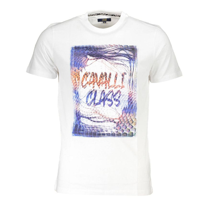 Мъжка тениска Men's t-shirt Cavalli Class
QXT61O JD060 0005 White front vew