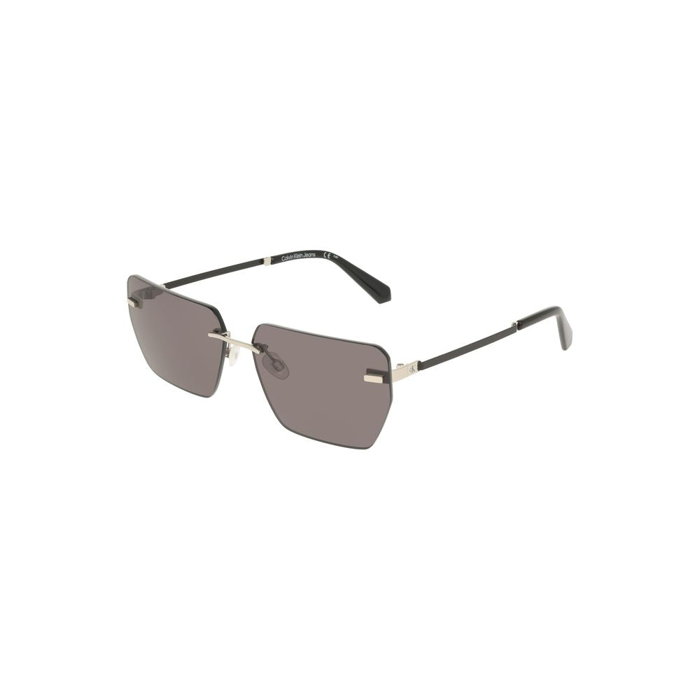 Calvin Klein Gray Metal Sunglasses