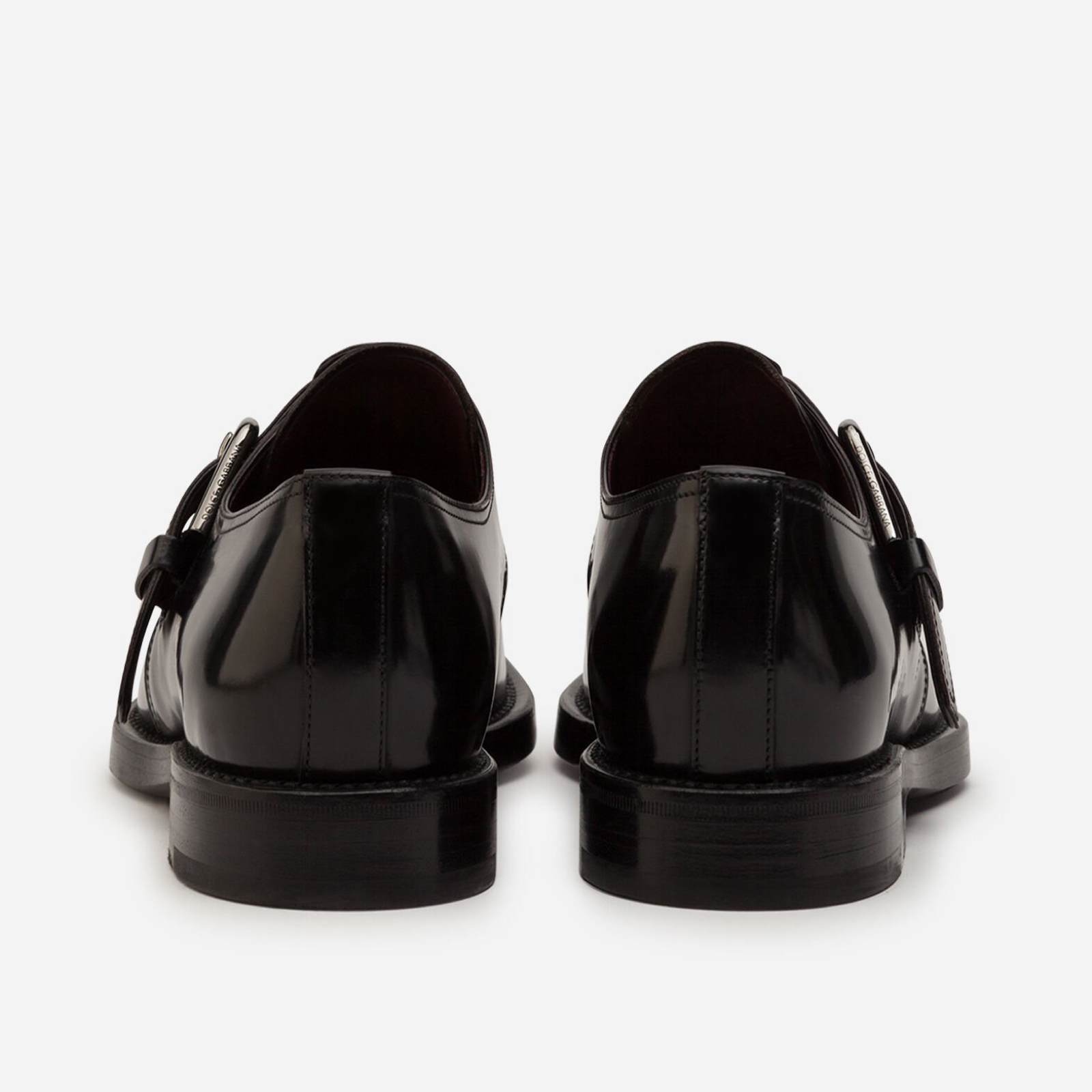 Dolce & Gabbana Giotto Monk Strap Derby Men Formal Shoes Heel View