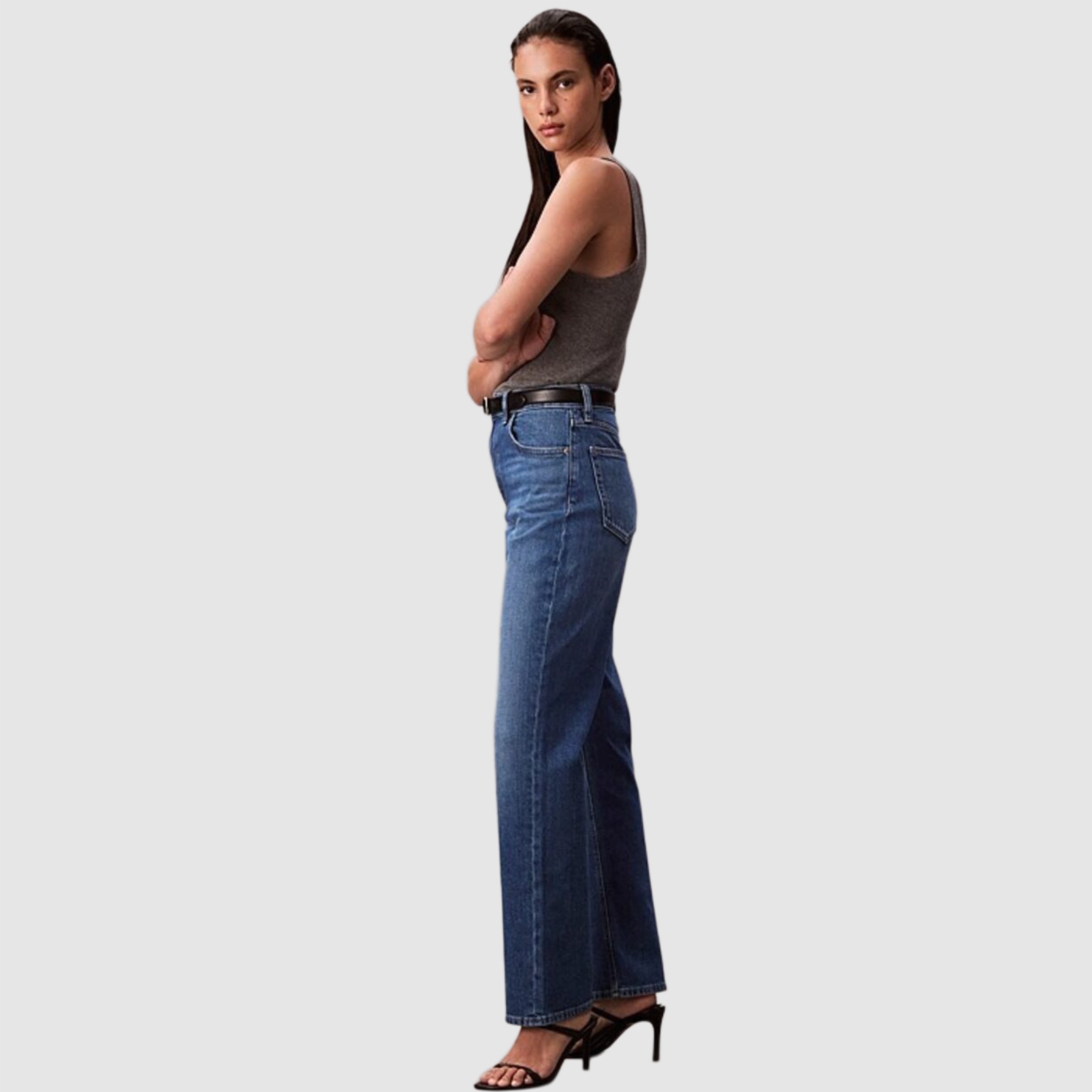 Дамски дънки Calvin Klein women’s jeans LV047B913G 421 Side view