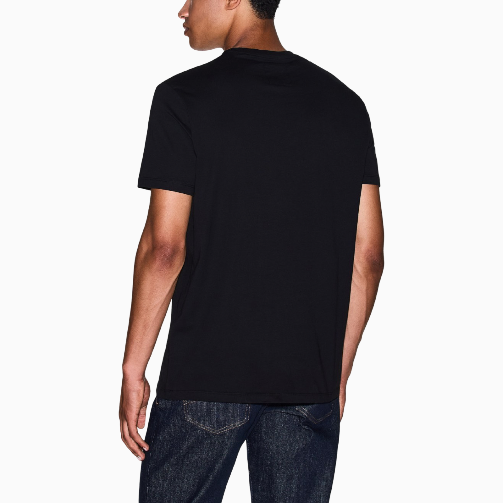 Мъжка черна тениска Armani Men T-shirt XM000365 AF12308 UC001 Back View