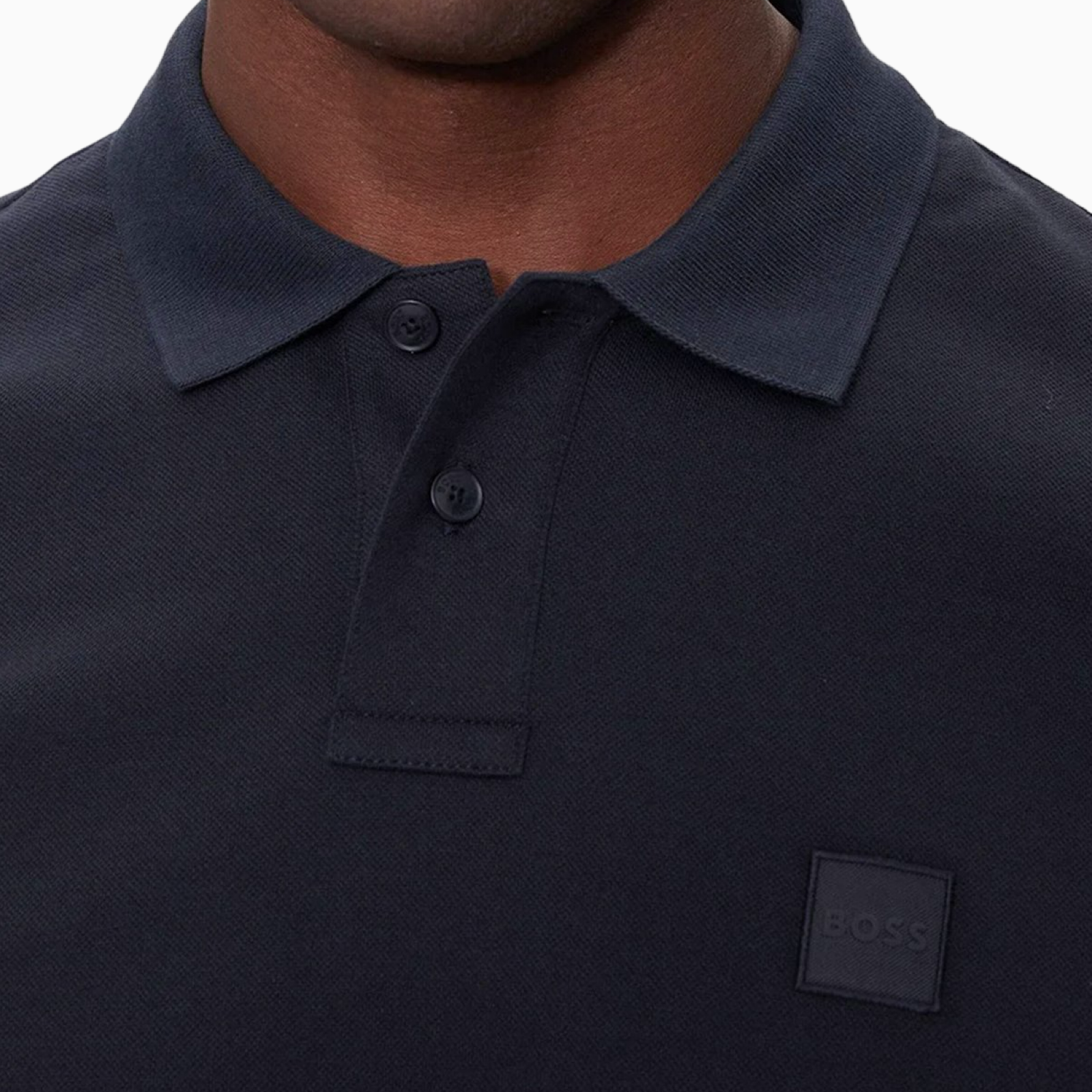 Мъжка тъмно синя тениска Boss Men Polo 50507803 404 Close-Up