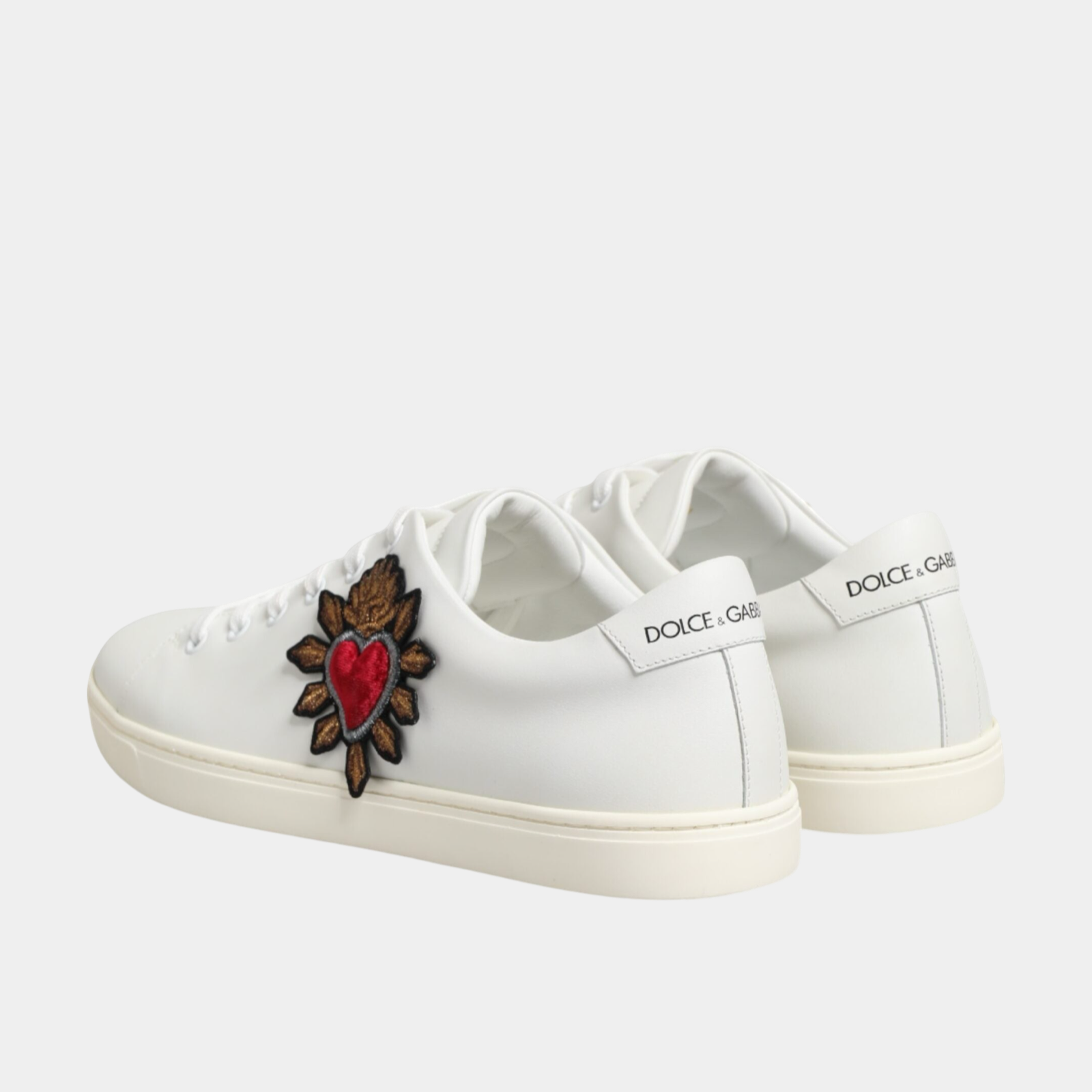 Dolce & Gabbana Sacred Heart Women Sneakers Heel View