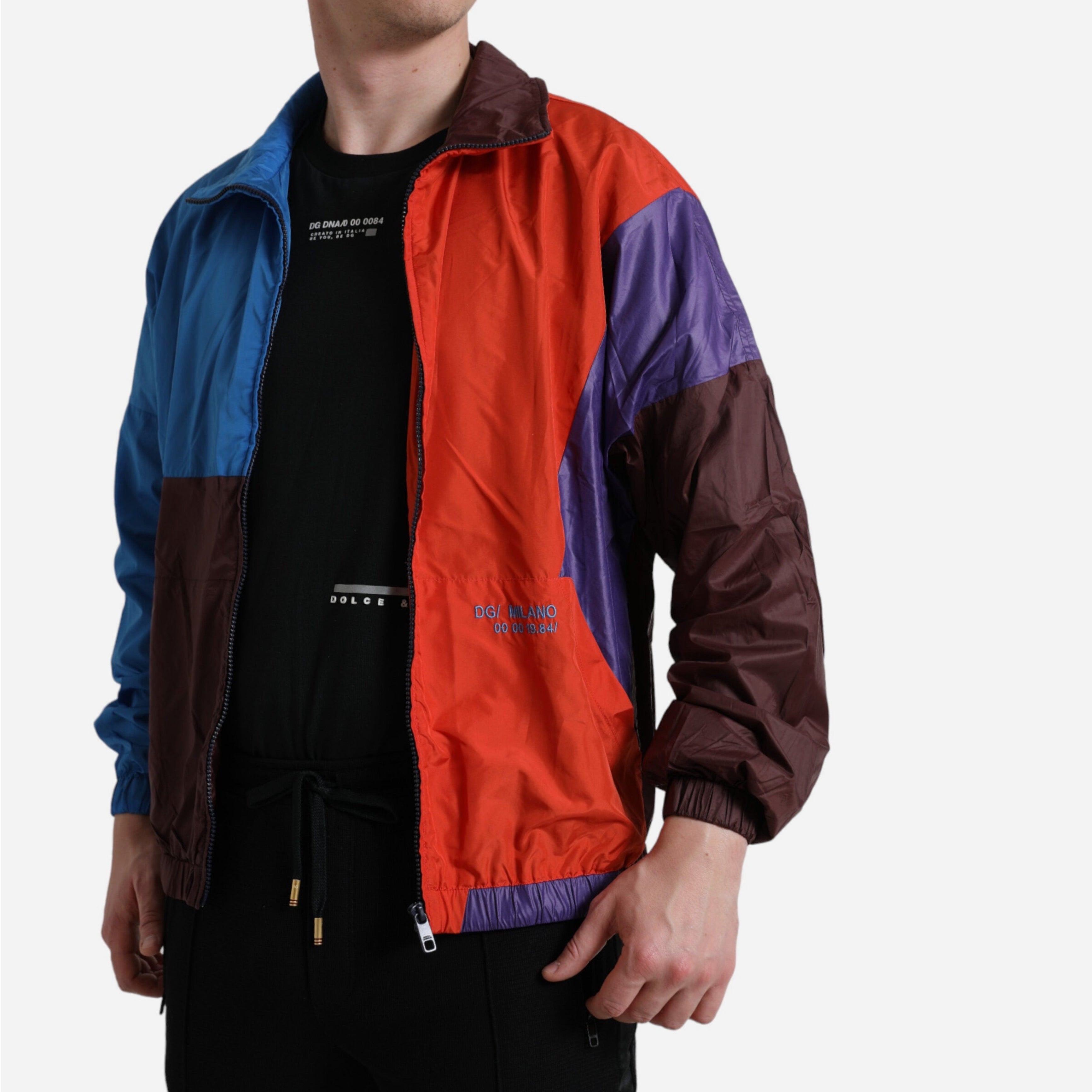 Мъжко пролетно уиндстопър яке в червено и синьо DOLCE & GABBANA
Men’s Red Blue Techno Fabric Windstopper Jacket