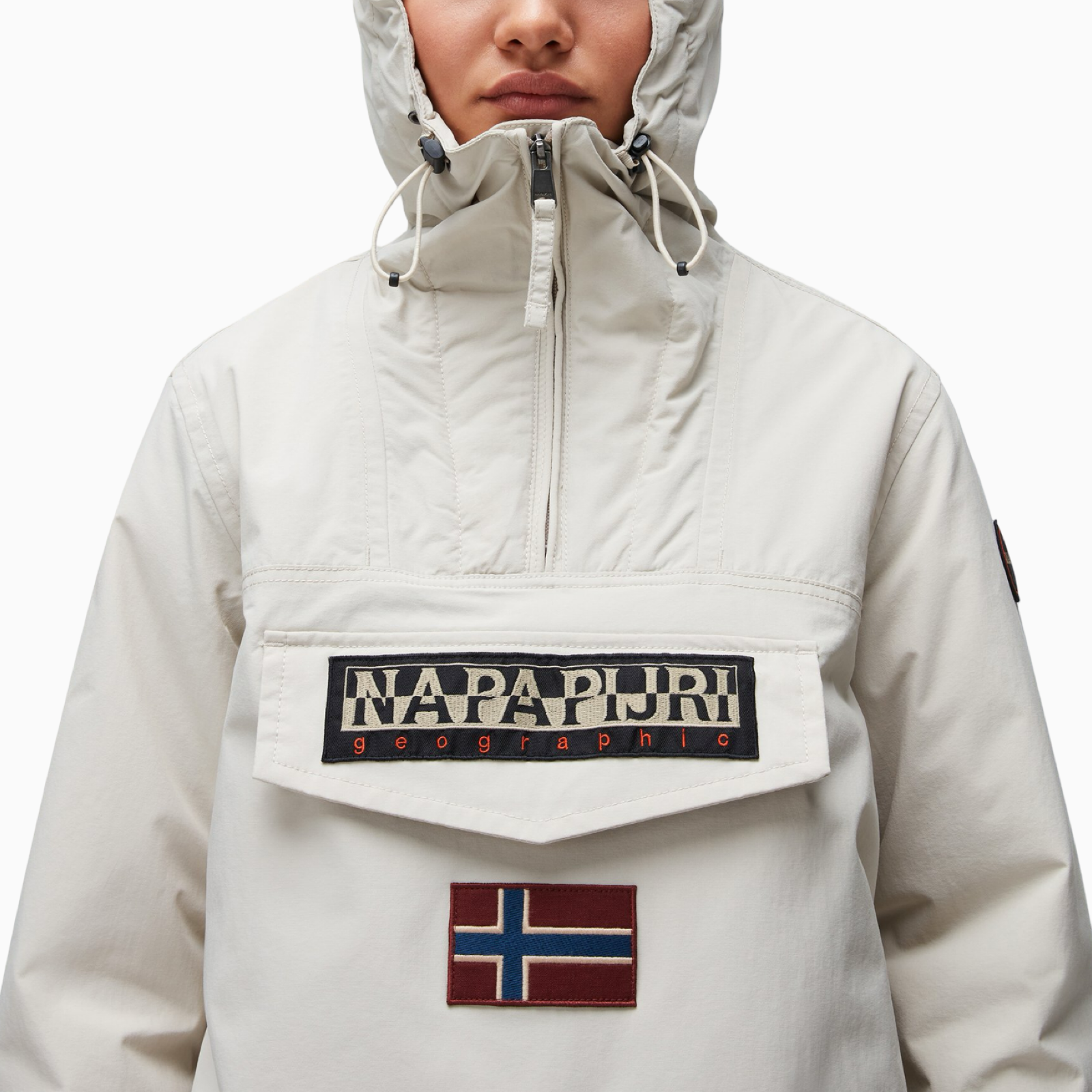 Дамско бежово яке Napapijri Rainforest Women Jacket NP0A4GM6N Close-Up