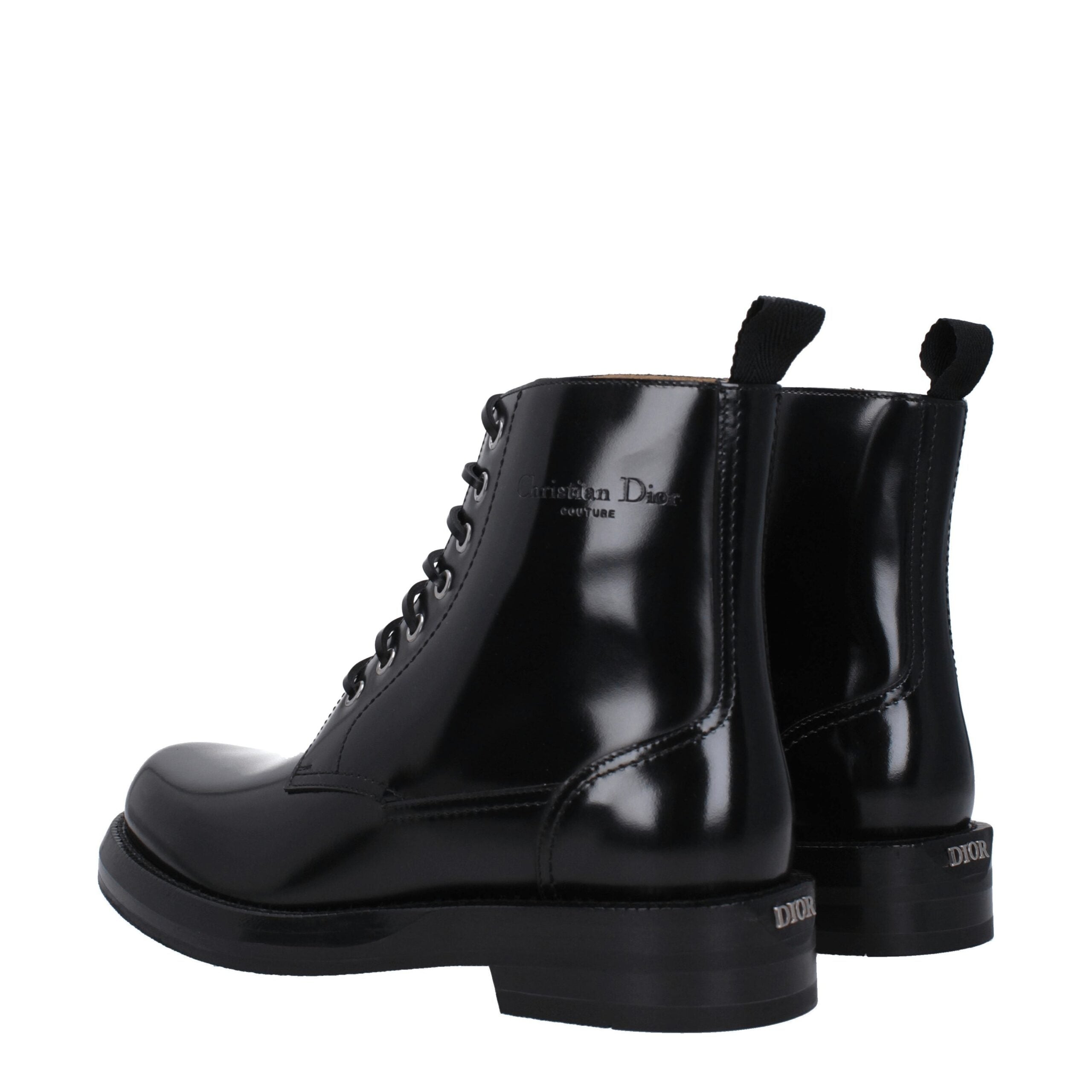 Мъжки боти Men’s ankle boots Christian Dior 3BO305ZJQ969 Black heels view