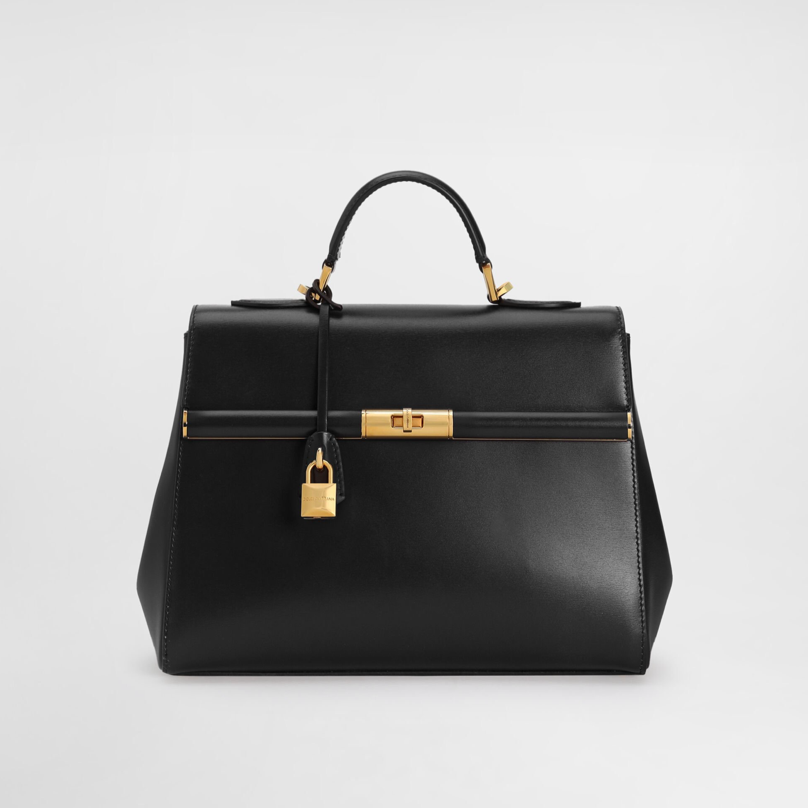 Dolce & Gabbana Marlene Palmellato Leather Handbag BB7932A3G1980999 Front View