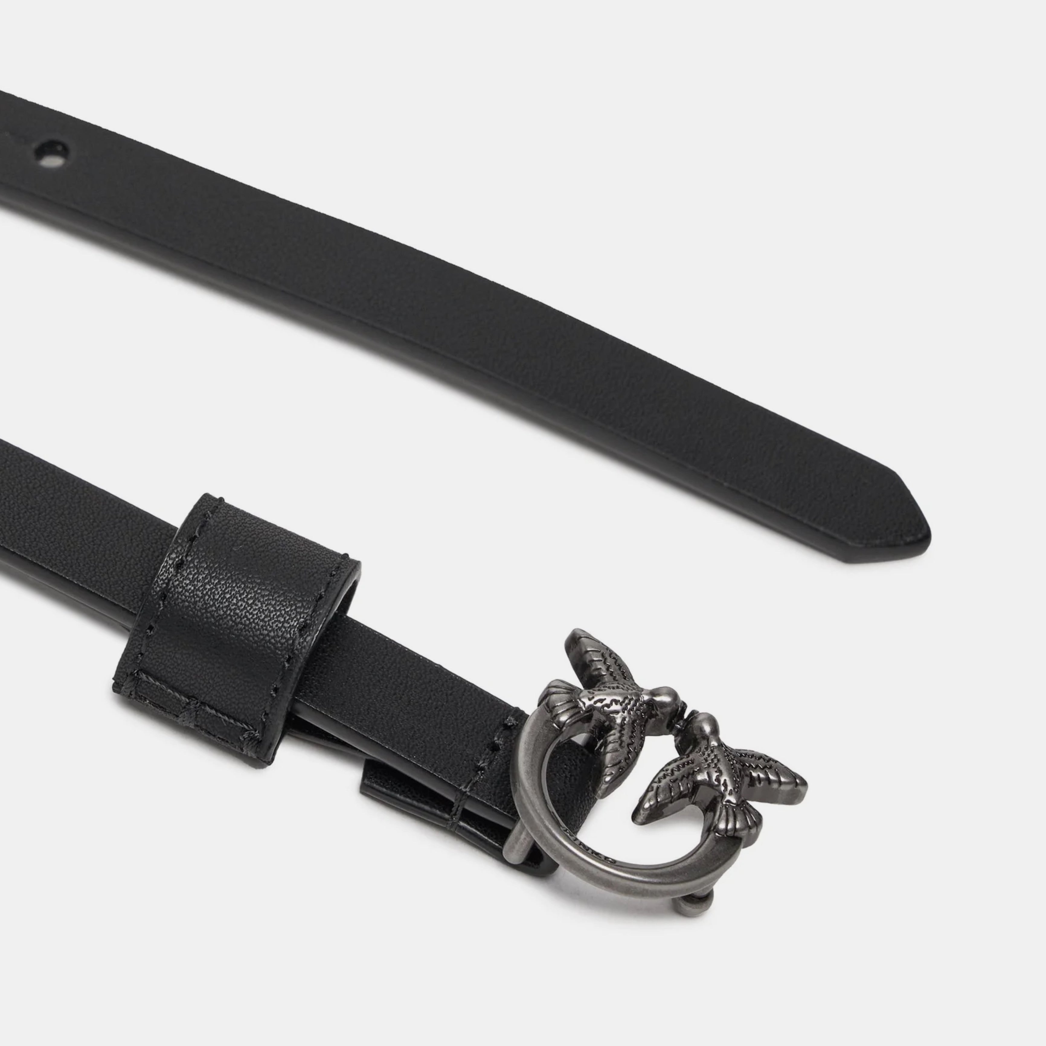 Дамски колан от естествена кожа с капси Pinko 102148 A1A9 Z99 Black