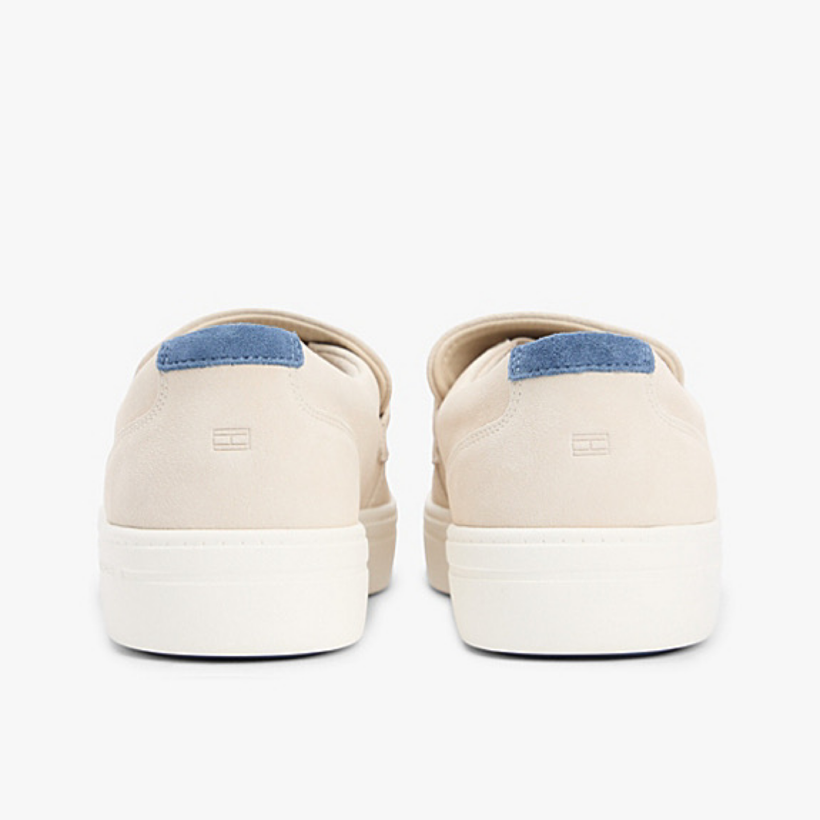 Мъжки бежови мокасини Tommy Hilfiger Men Loafers FM0FM05786 ACI Heel View