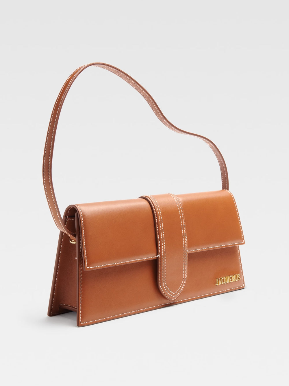 Дамска чанта Women’s handbag JACQUEMUS Le Bambino 221BA0133072811 Brown angled view