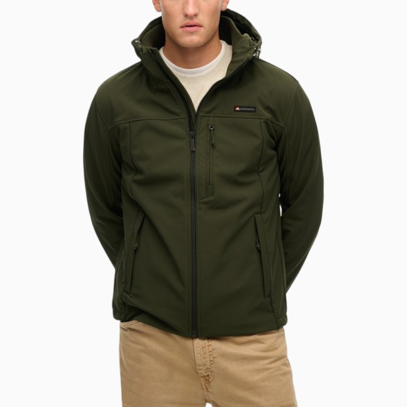 Мъжко зелено яке Superdry Men Jacket M5012103A Front View