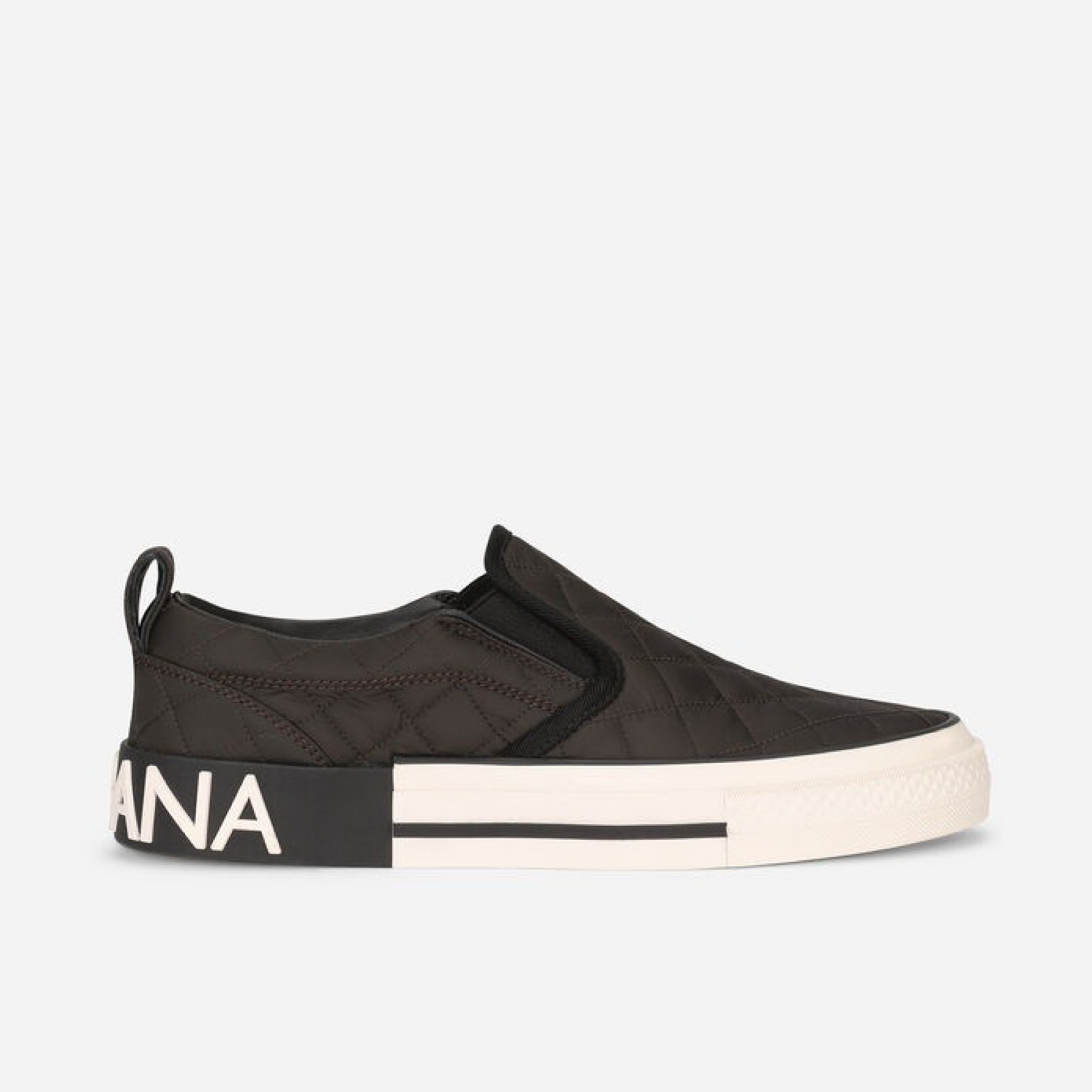 Dolce & Gabbana Custom 2.0 Quilted Slip On Sneakers CK1803 AQ1838 B956 Lateral View