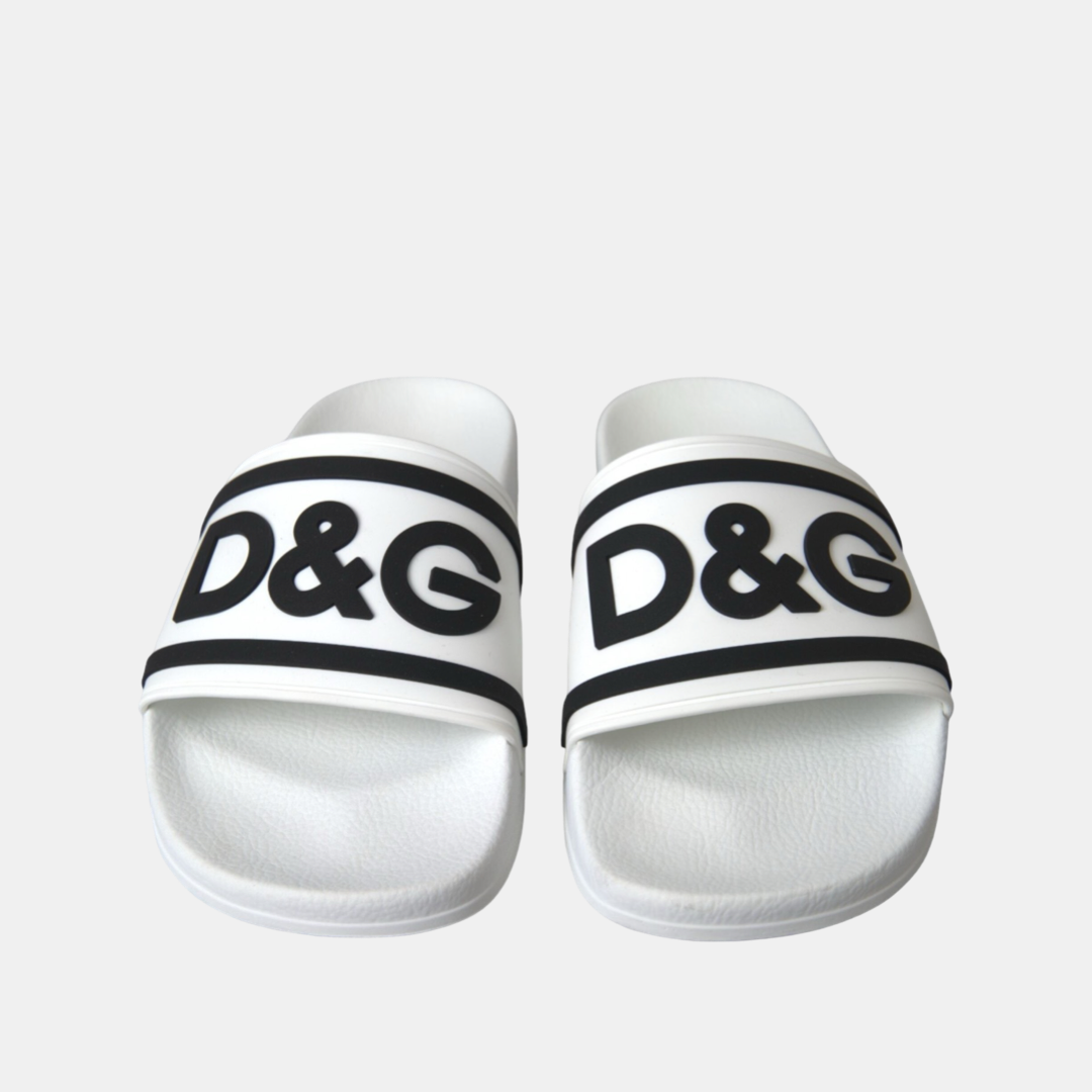 Мъжки бели чехли Dolce & Gabbana Men Slippers