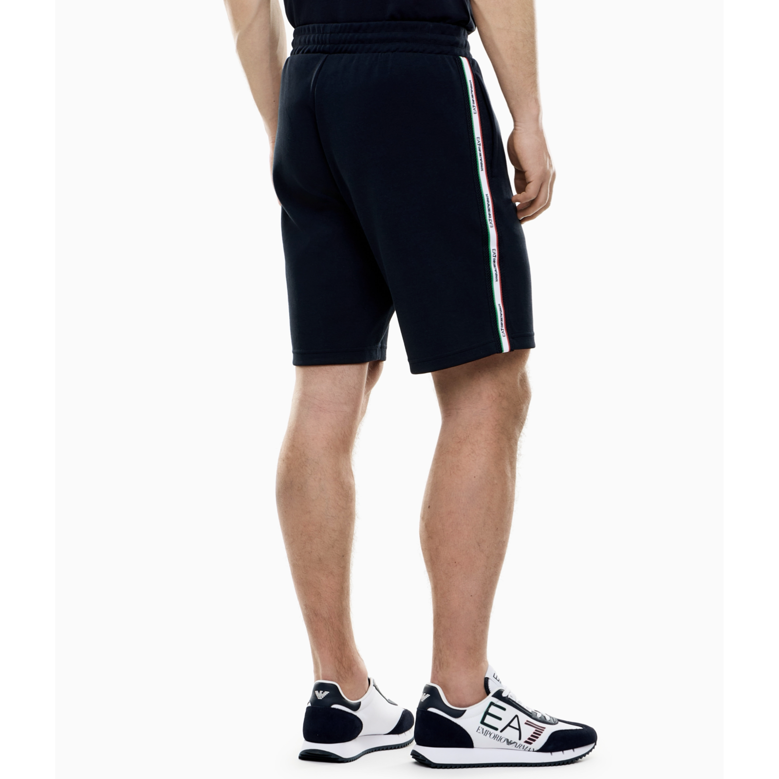 Мъжки сини къси панталони EA7 Emporio Armani Men Shorts 7M001865 AF12660 UB102 Back View