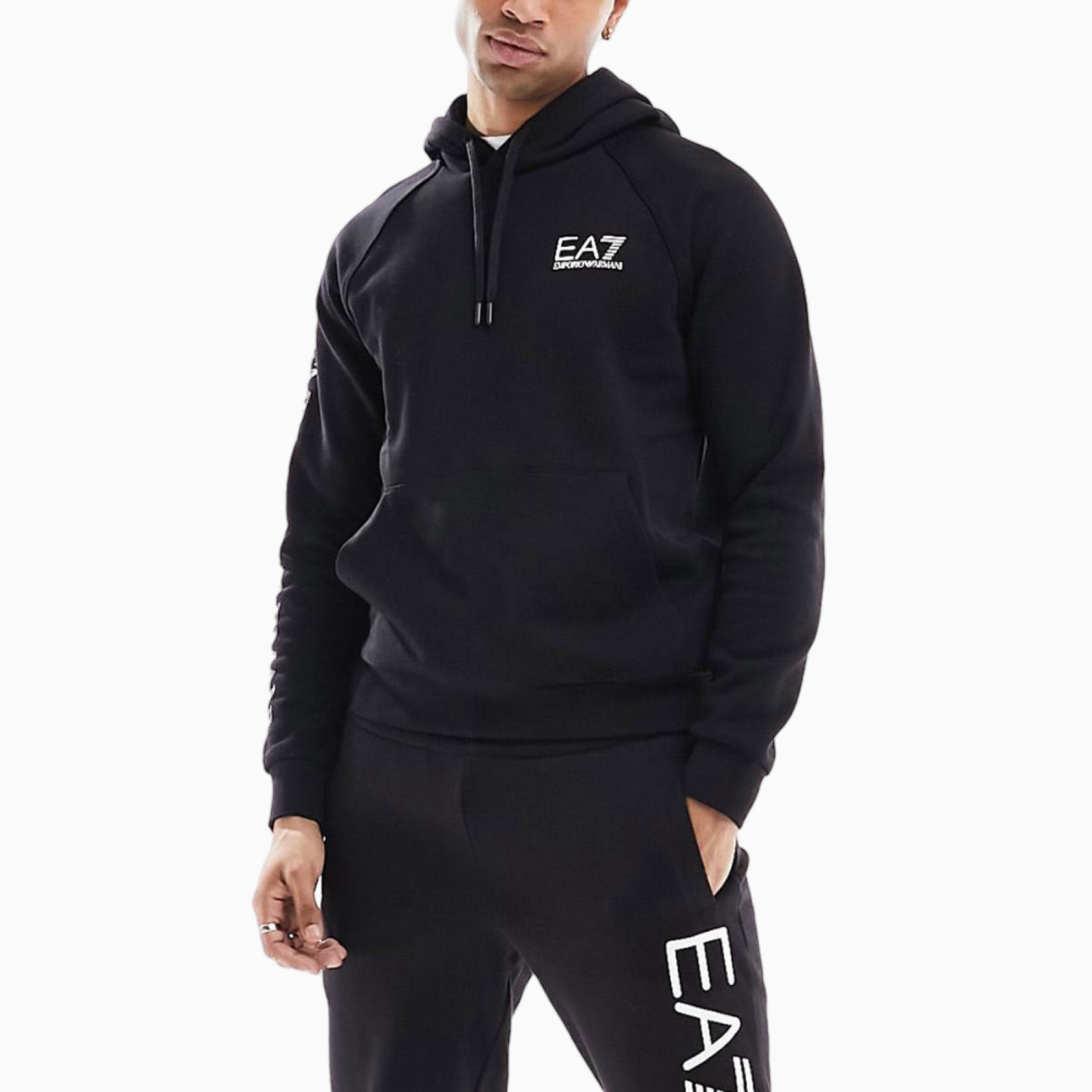 Мъжки черен суитшърт EA7 Emporio Armani 8NPM08 PJ07Z