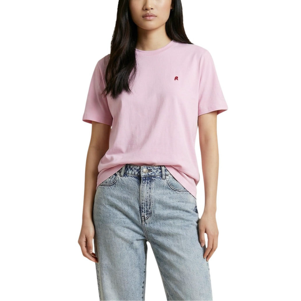 Дамска розова тениска Replay Women T-shirt W3566B.000.2660 Front View