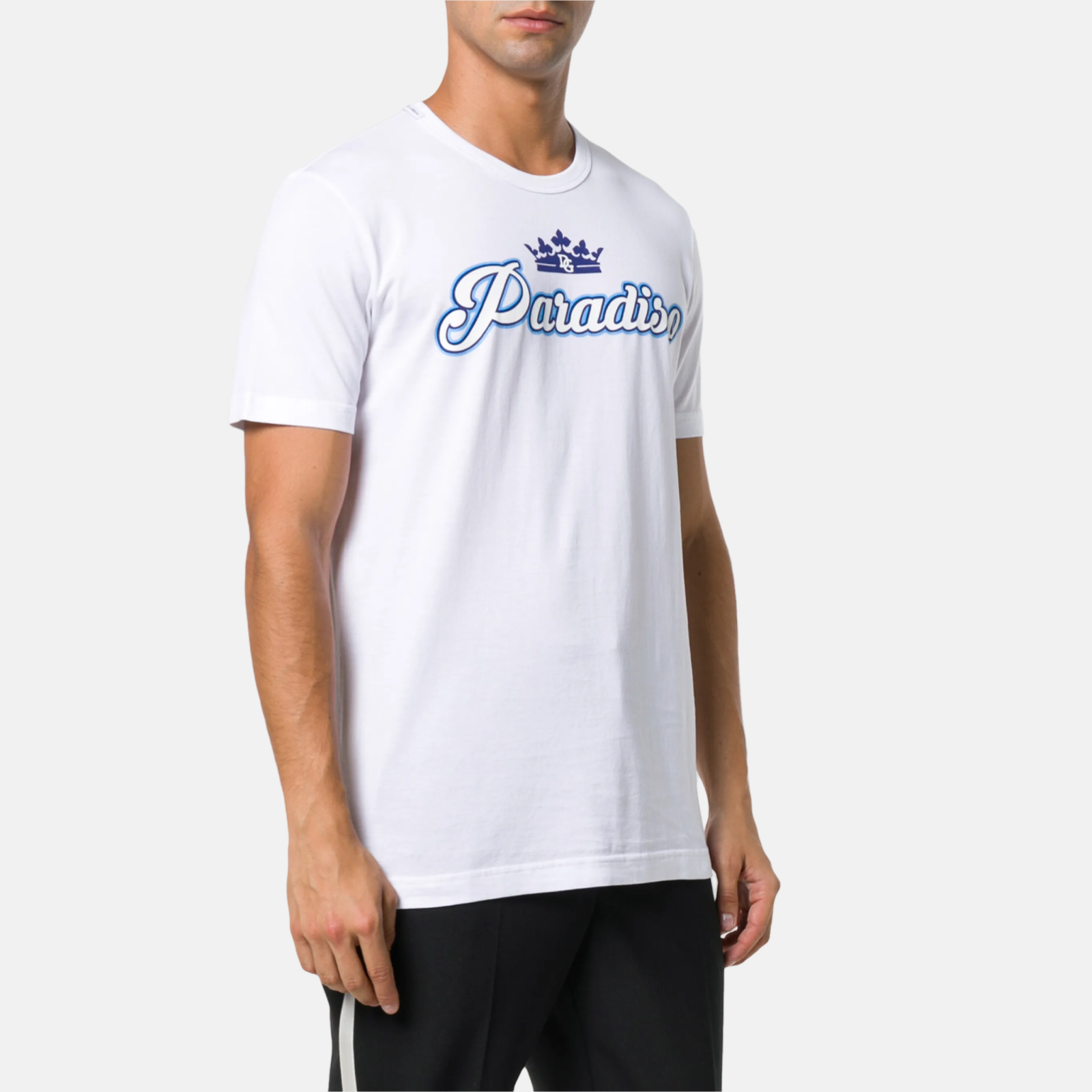 Мъжка бяла тениска Dolce & Gabbana Paradiso Men T-shirt