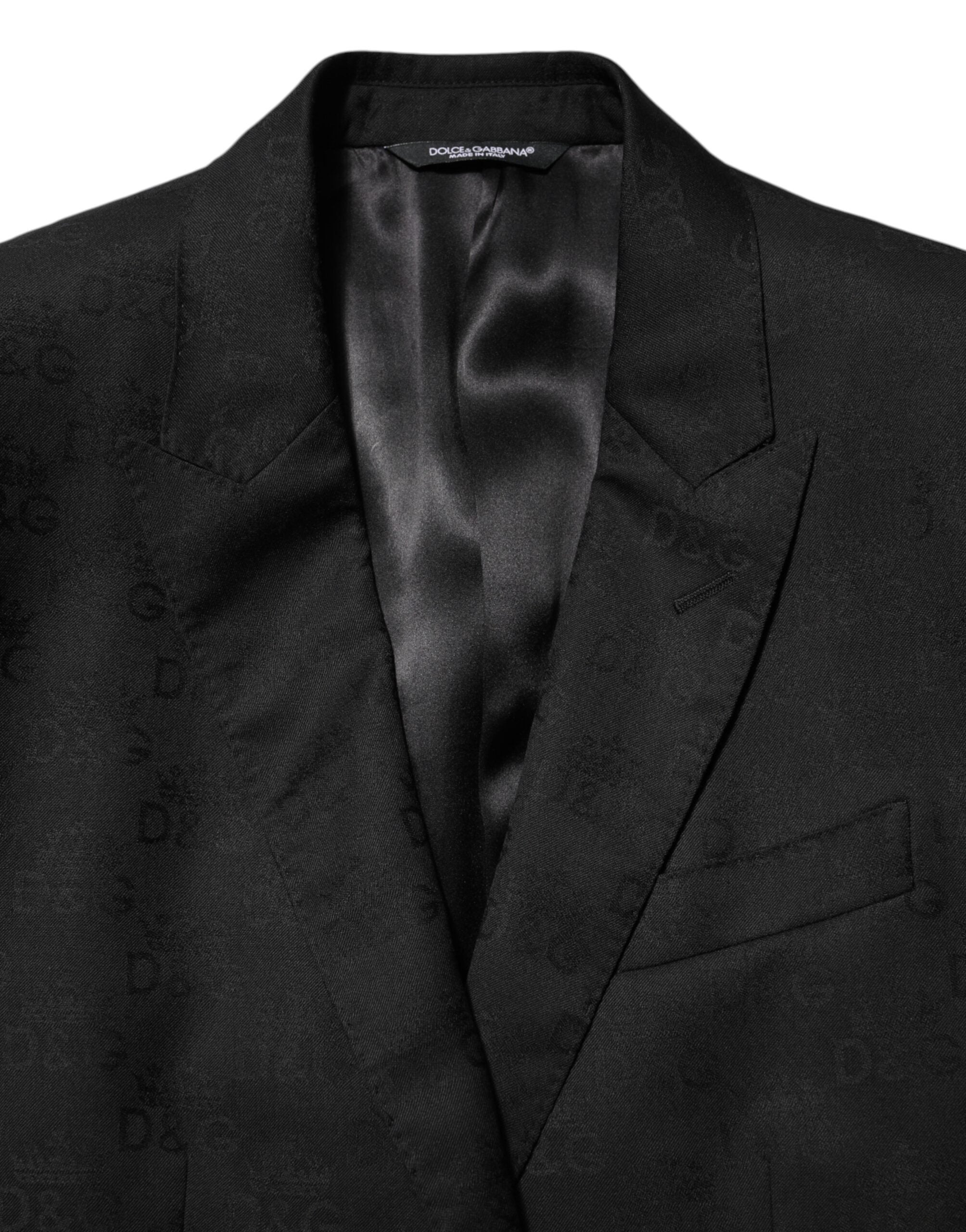 Dolce & Gabbana Jacquard Martini Men Blazer