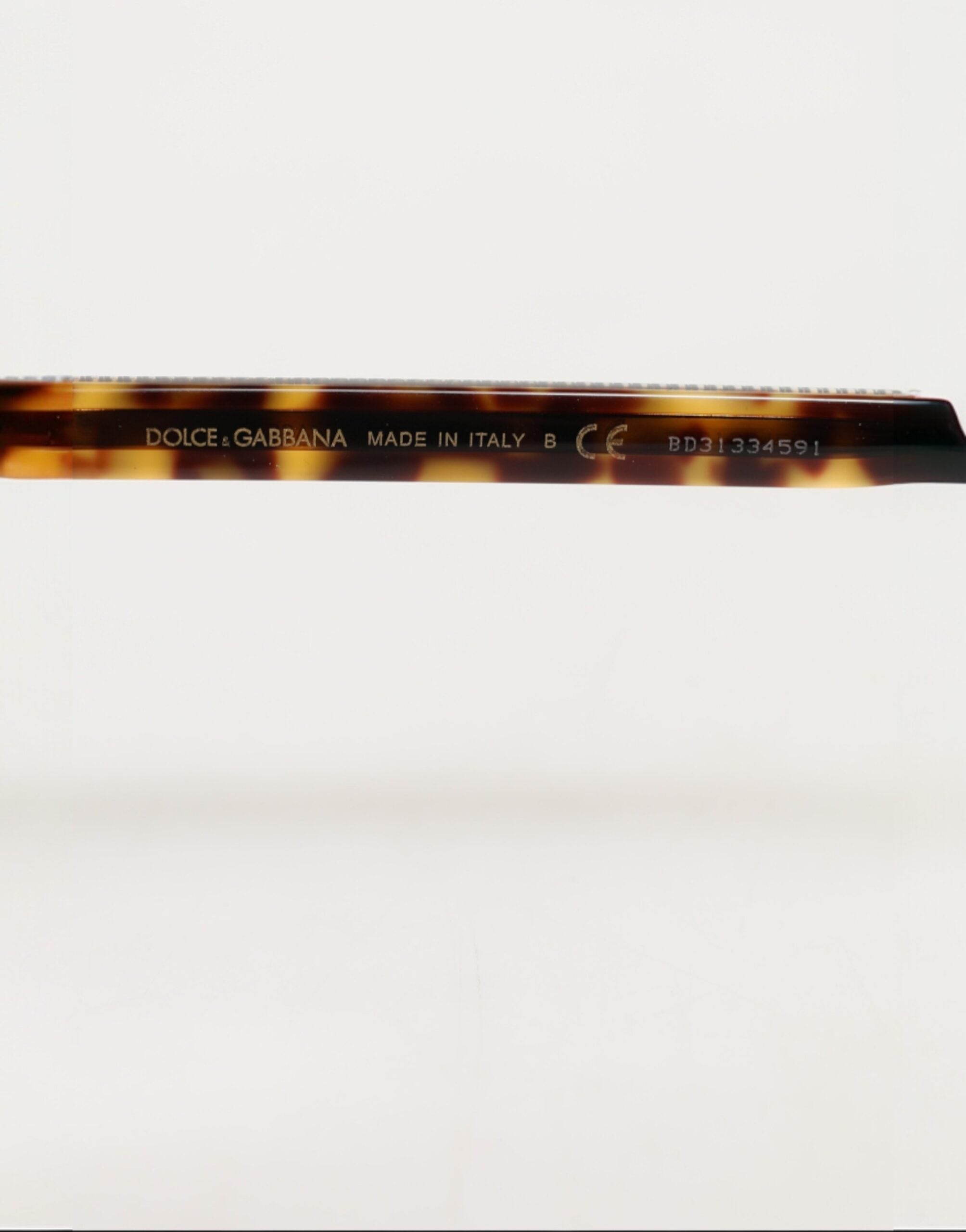 Dolce & Gabbana Dark Brown Tortoise Shell Pilot Frame Sunglasses