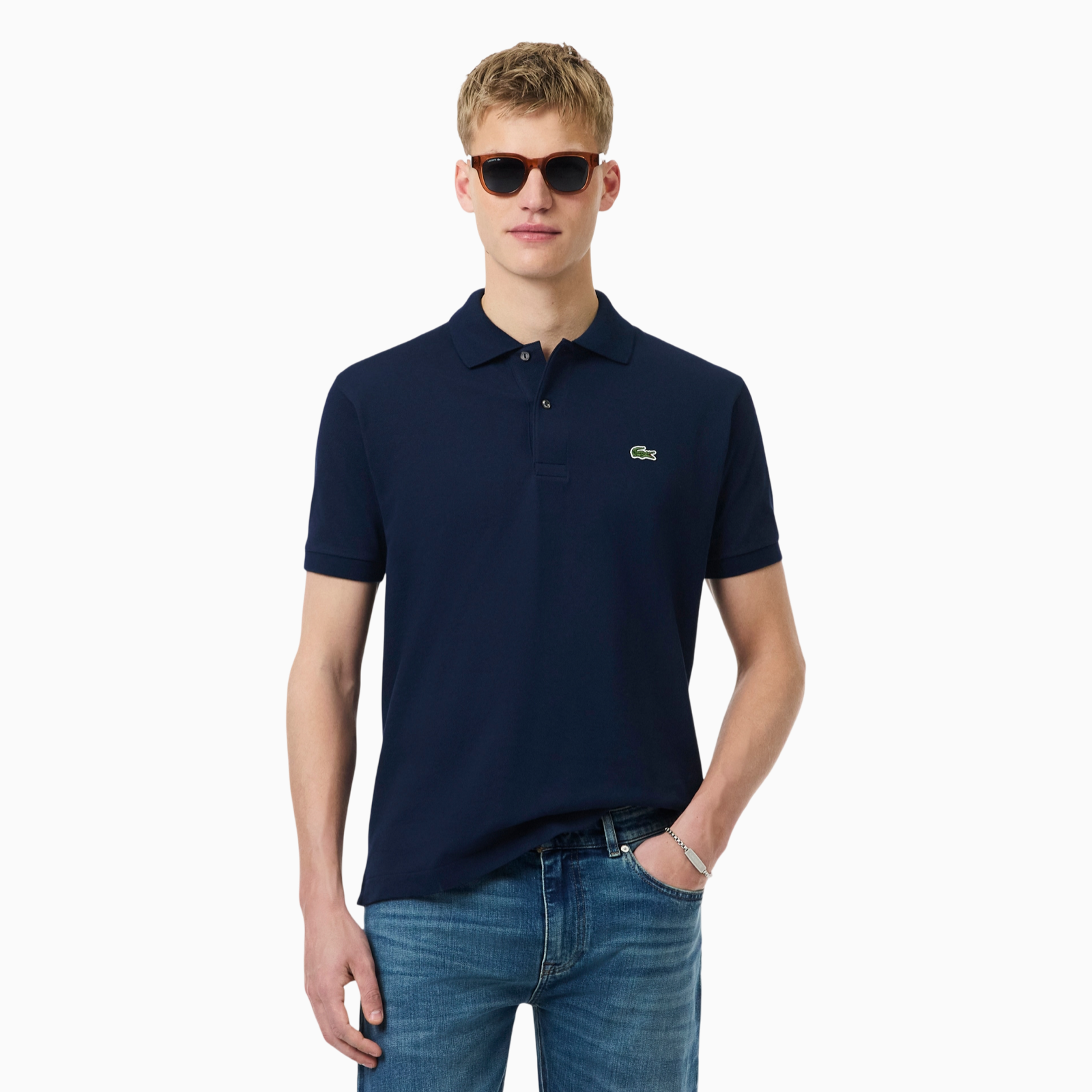 Мъжка поло тениска Lacoste Men Polo L1212-51-166 Front View